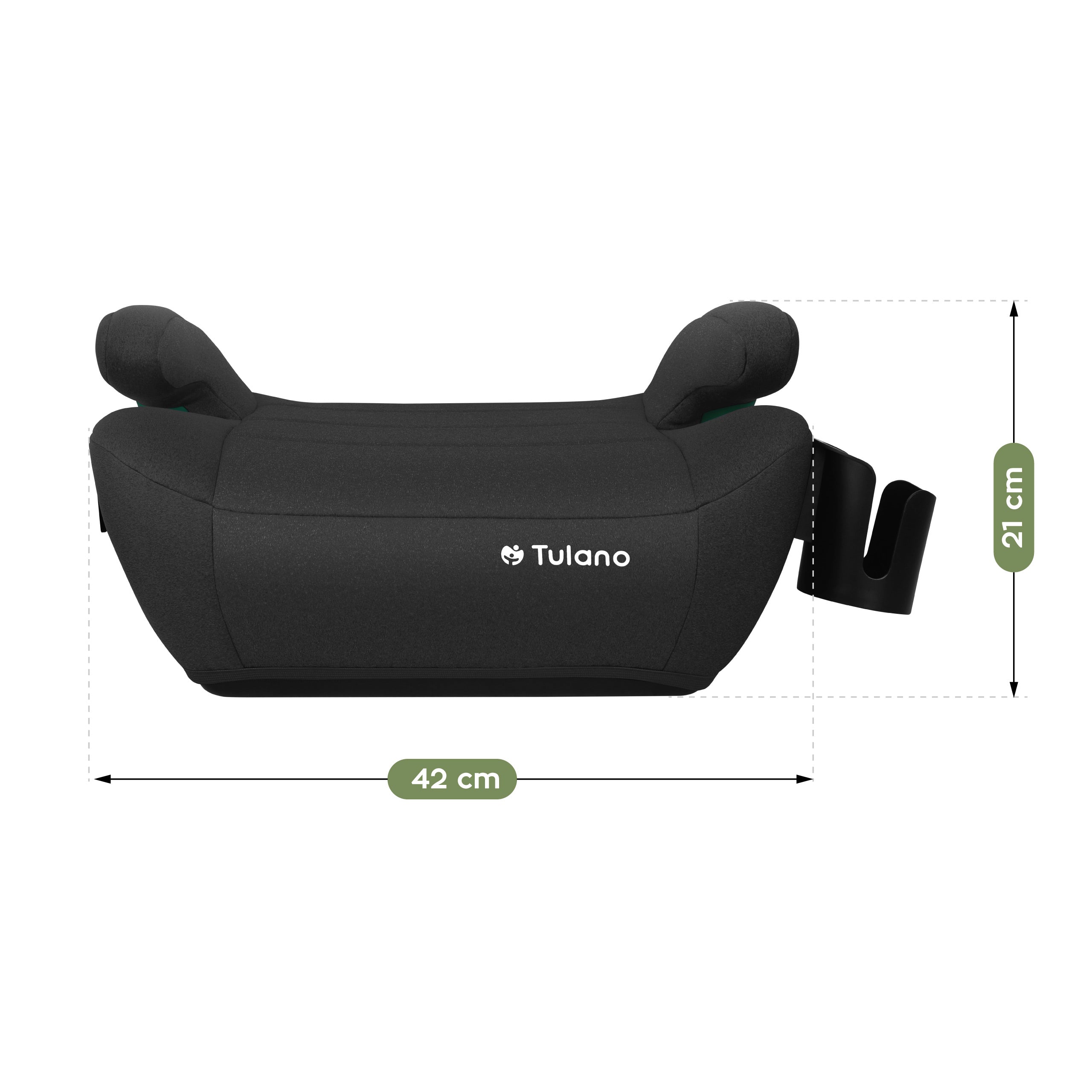 Seggiolino auto Tulano Cabby 35 Black ISOFIX 125-150 cm I-Size