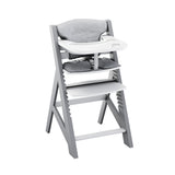 Seggiolone in legno Tulano Morsel 40 Grigio-Bianco
