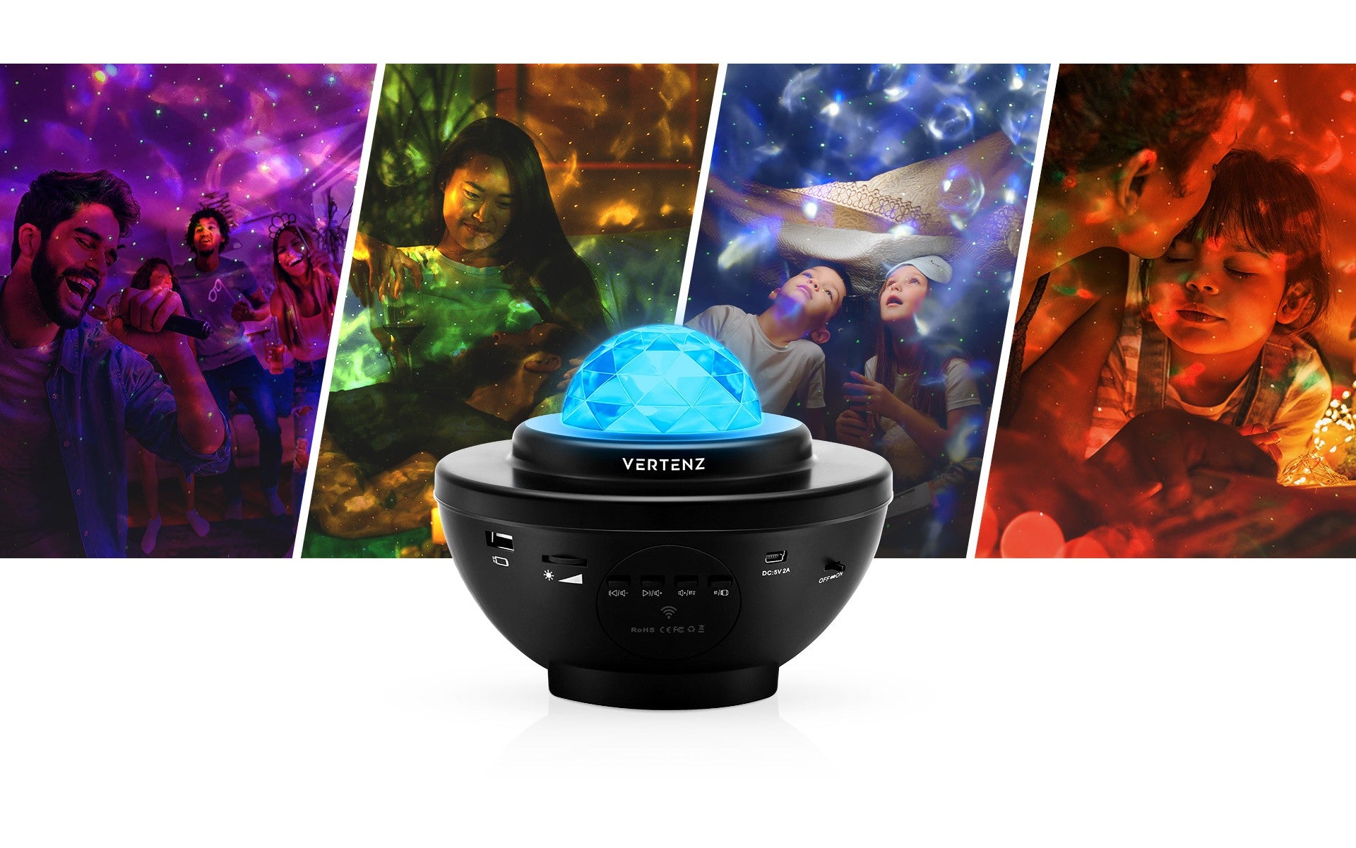 Proiettore di stelle VERTENZ Magic 10 Black