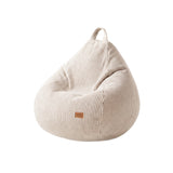 Pouf a sacco in velluto a coste beige Mark Adler Comfy 1.0 Beige