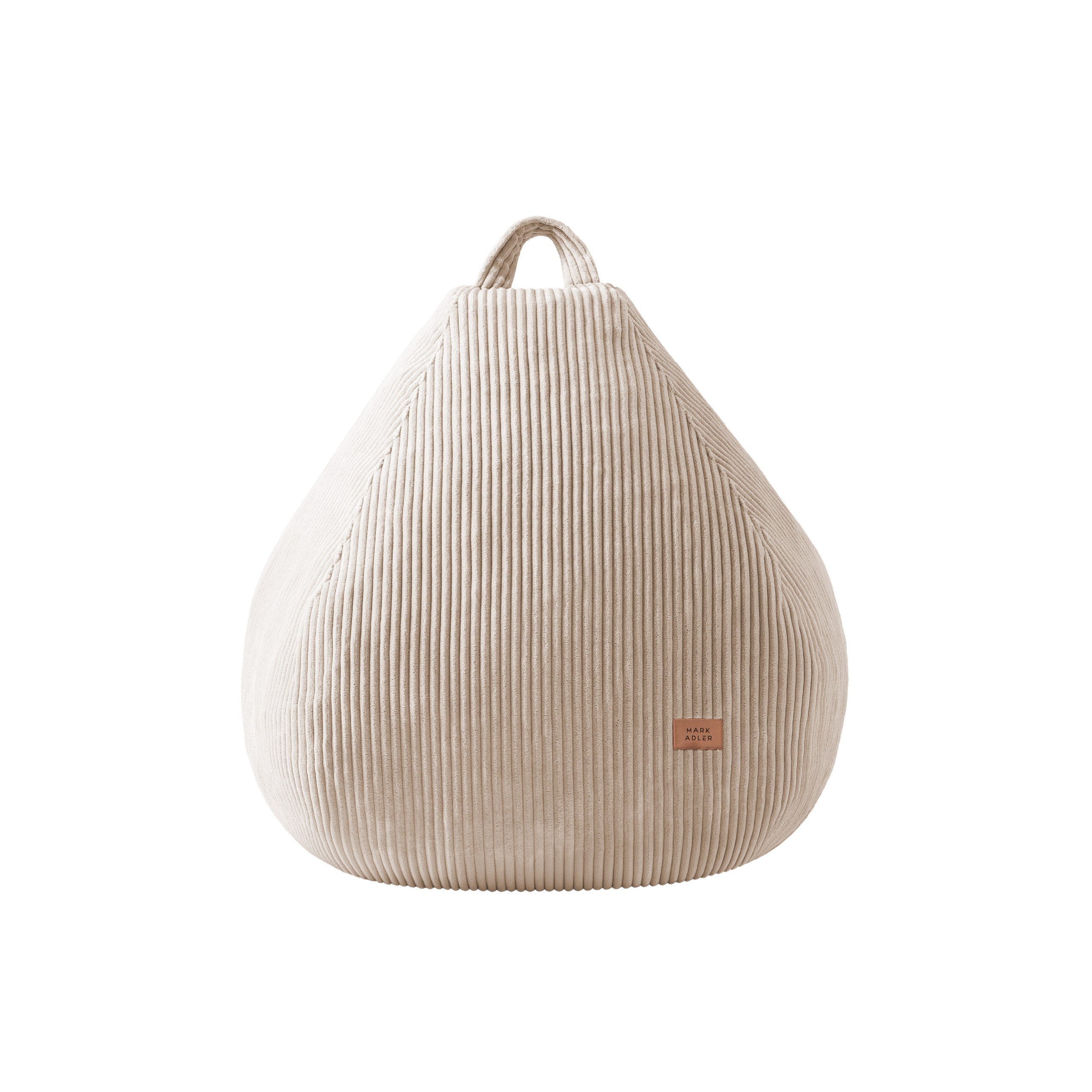 Pouf a sacco in velluto a coste beige Mark Adler Comfy 1.0 Beige