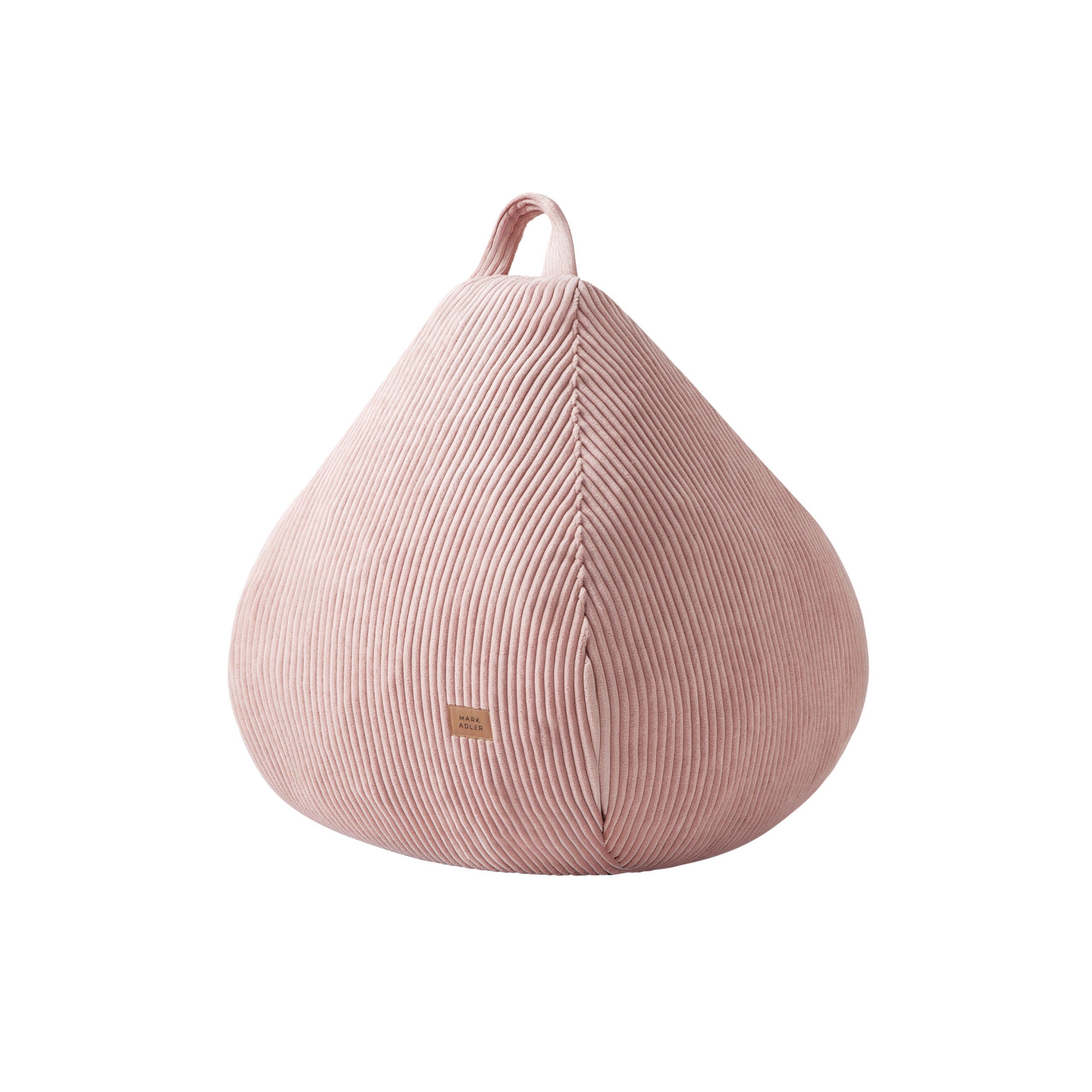 Pouf a sacco in velluto a coste grigio Mark Adler Comfy 1.0 Pink