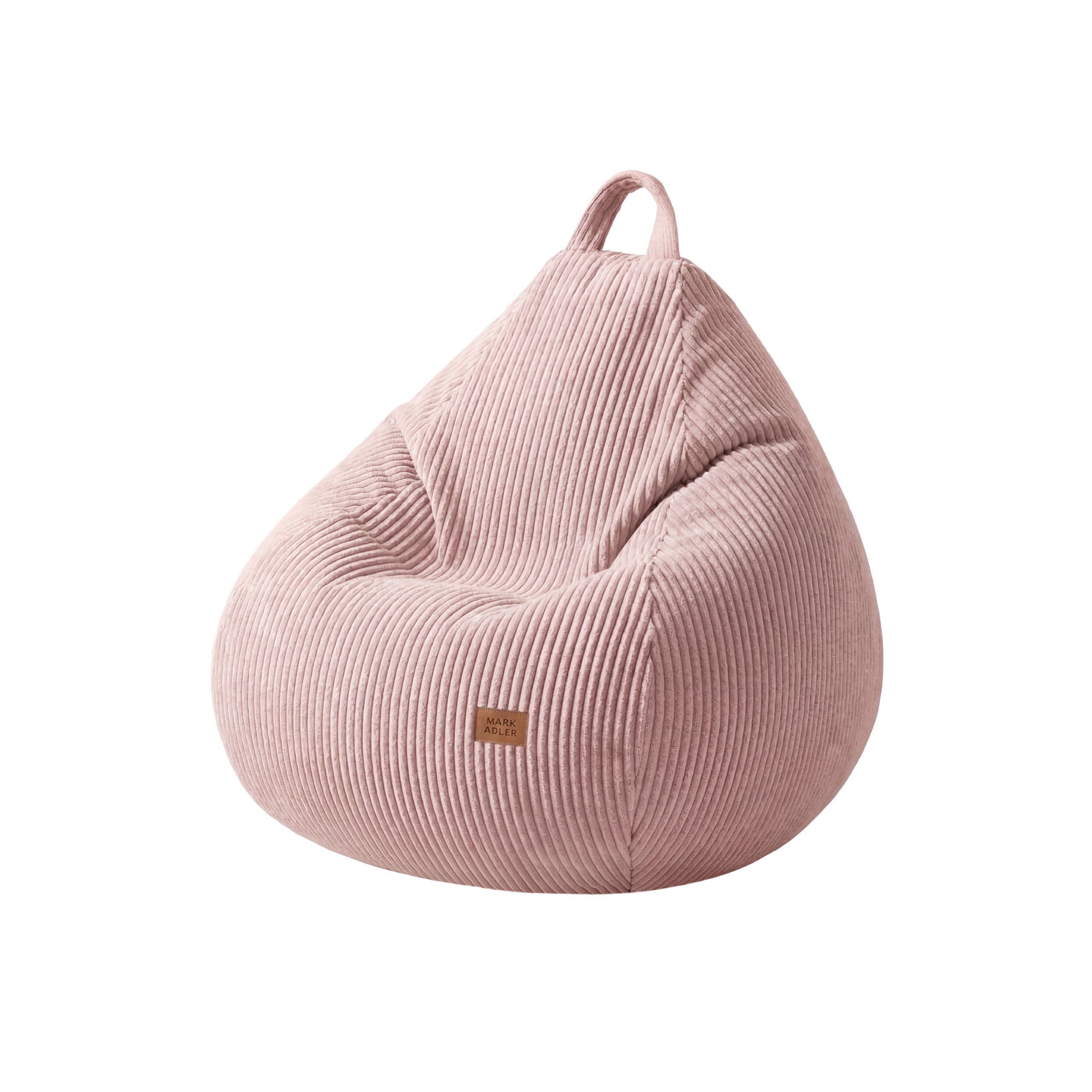 Pouf a sacco in velluto a coste grigio Mark Adler Comfy 1.0 Pink