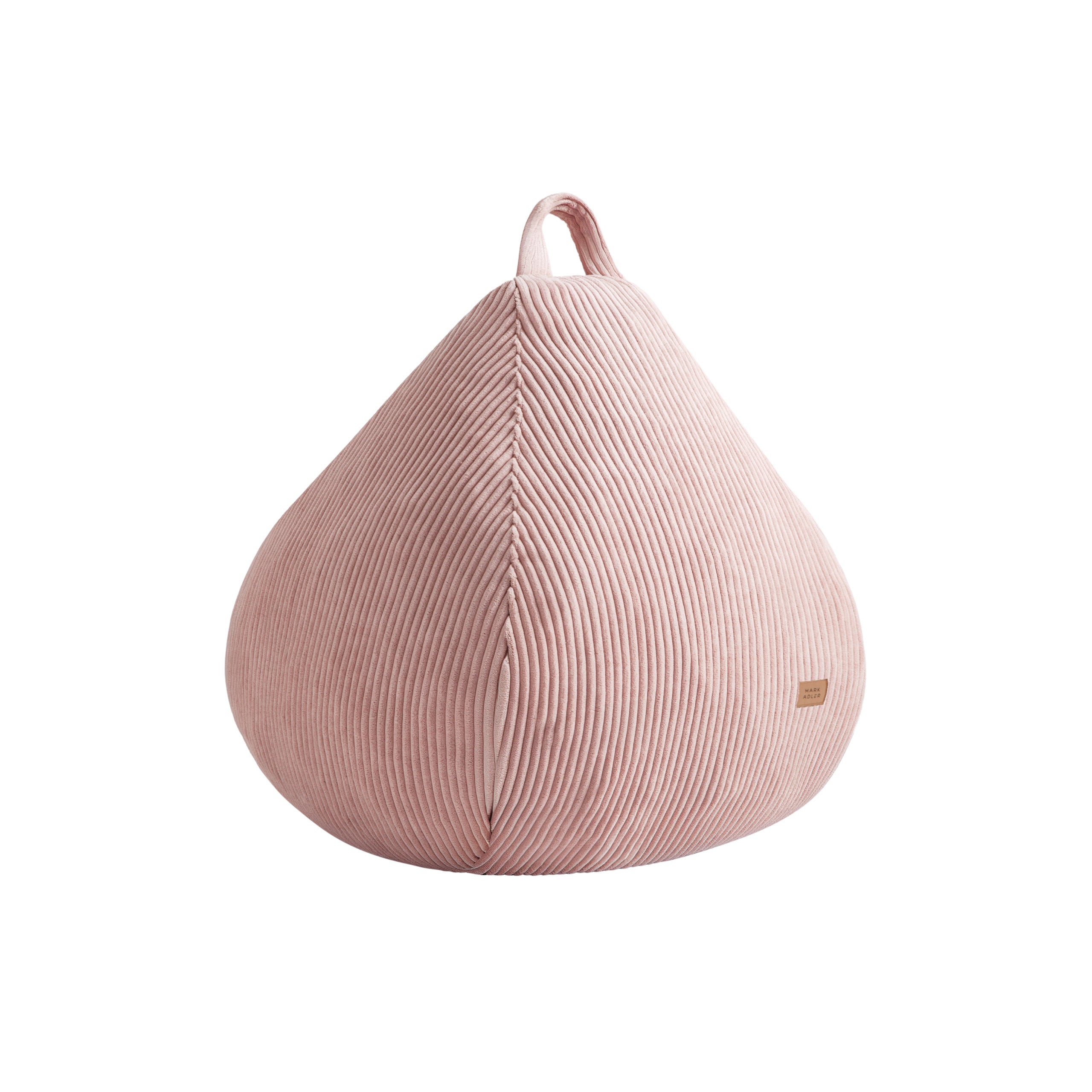 Pouf a sacco in velluto a coste grigio Mark Adler Comfy 1.0 Pink