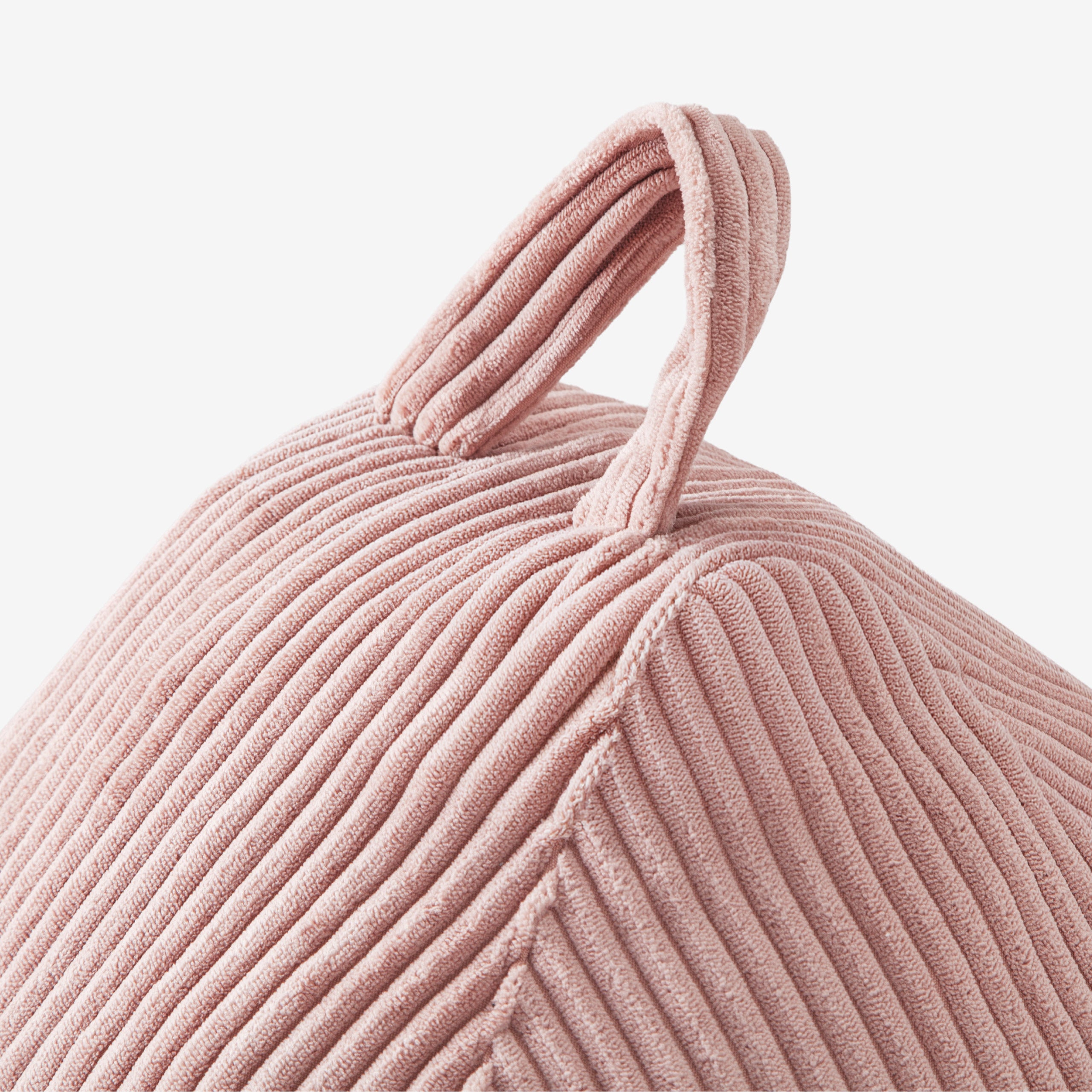 Pouf a sacco in velluto a coste grigio Mark Adler Comfy 1.0 Pink