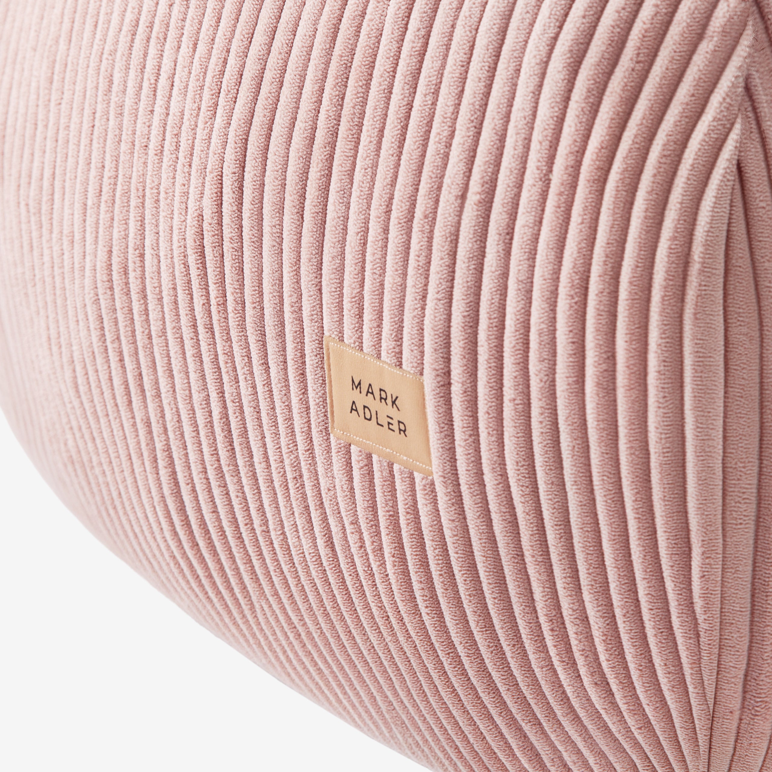 Pouf a sacco in velluto a coste grigio Mark Adler Comfy 1.0 Pink
