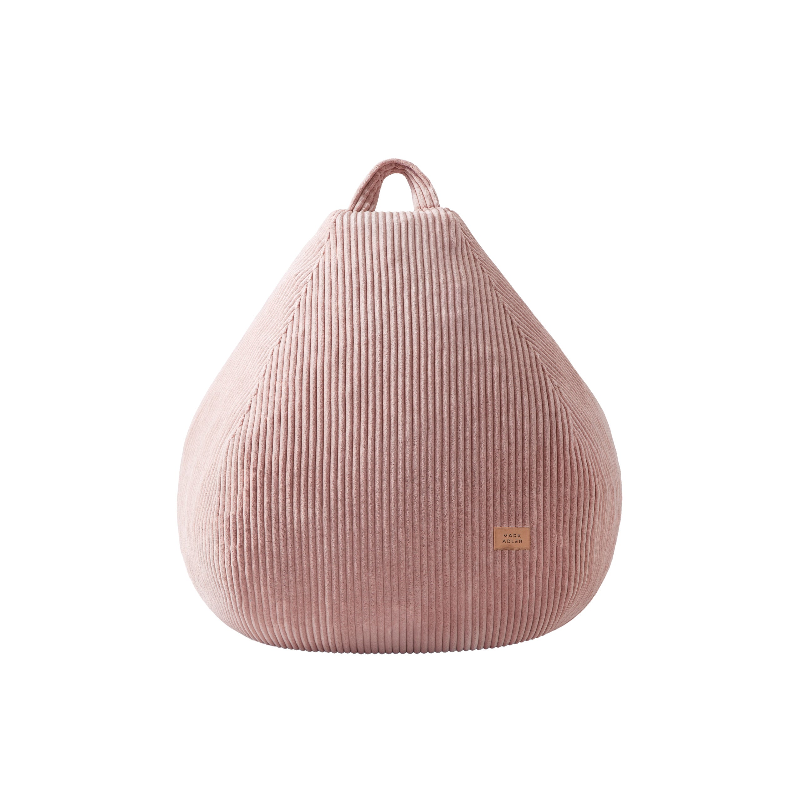 Pouf a sacco in velluto a coste grigio Mark Adler Comfy 1.0 Pink