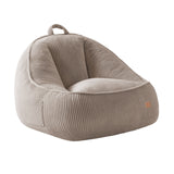 Poltrona pouf in velluto a coste con schienale Mark Adler Comfy 4.0 Taupe
