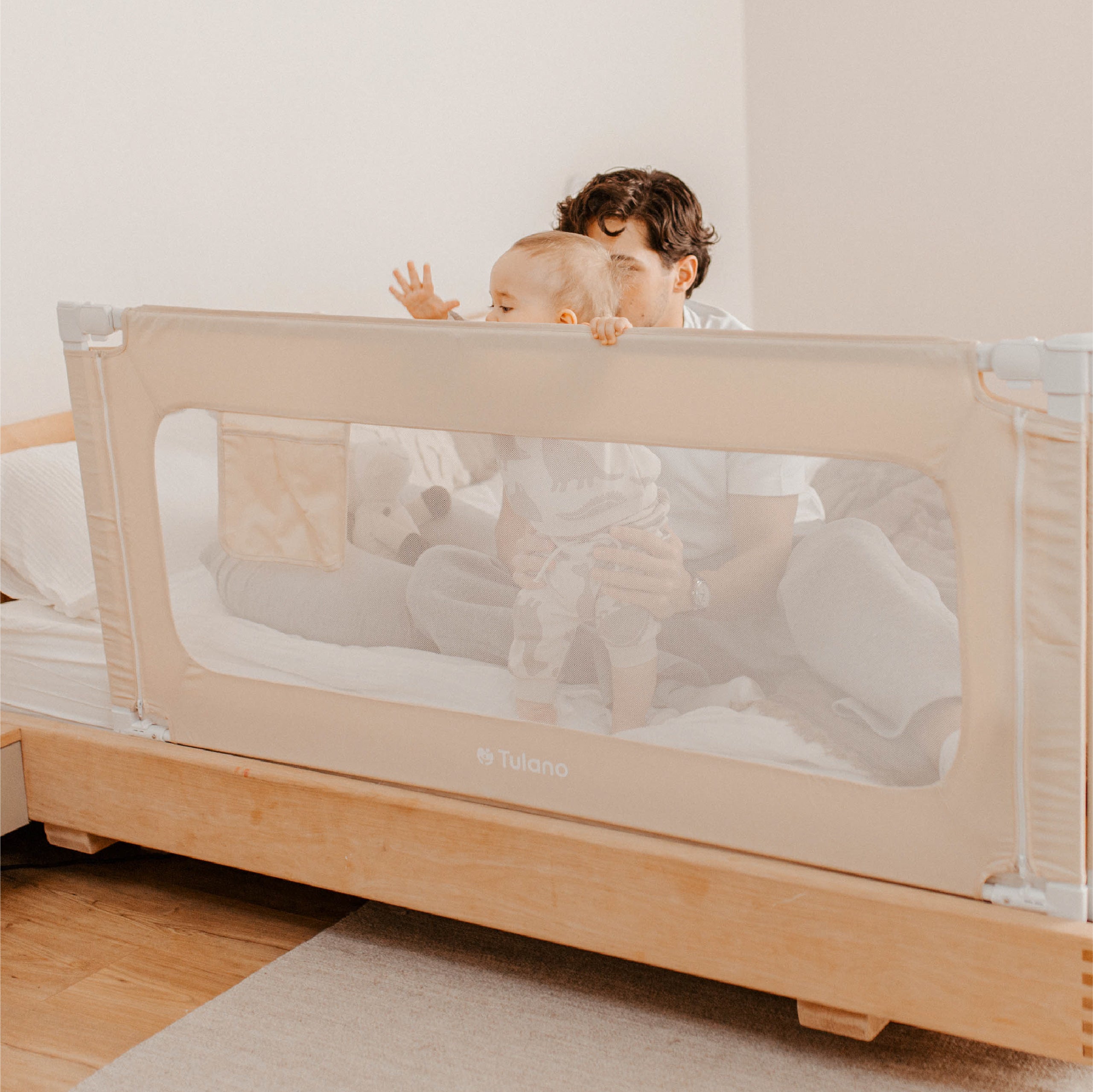 Spondina di sicurezza per letto da 160 cm Tulano Cover 46 Beige