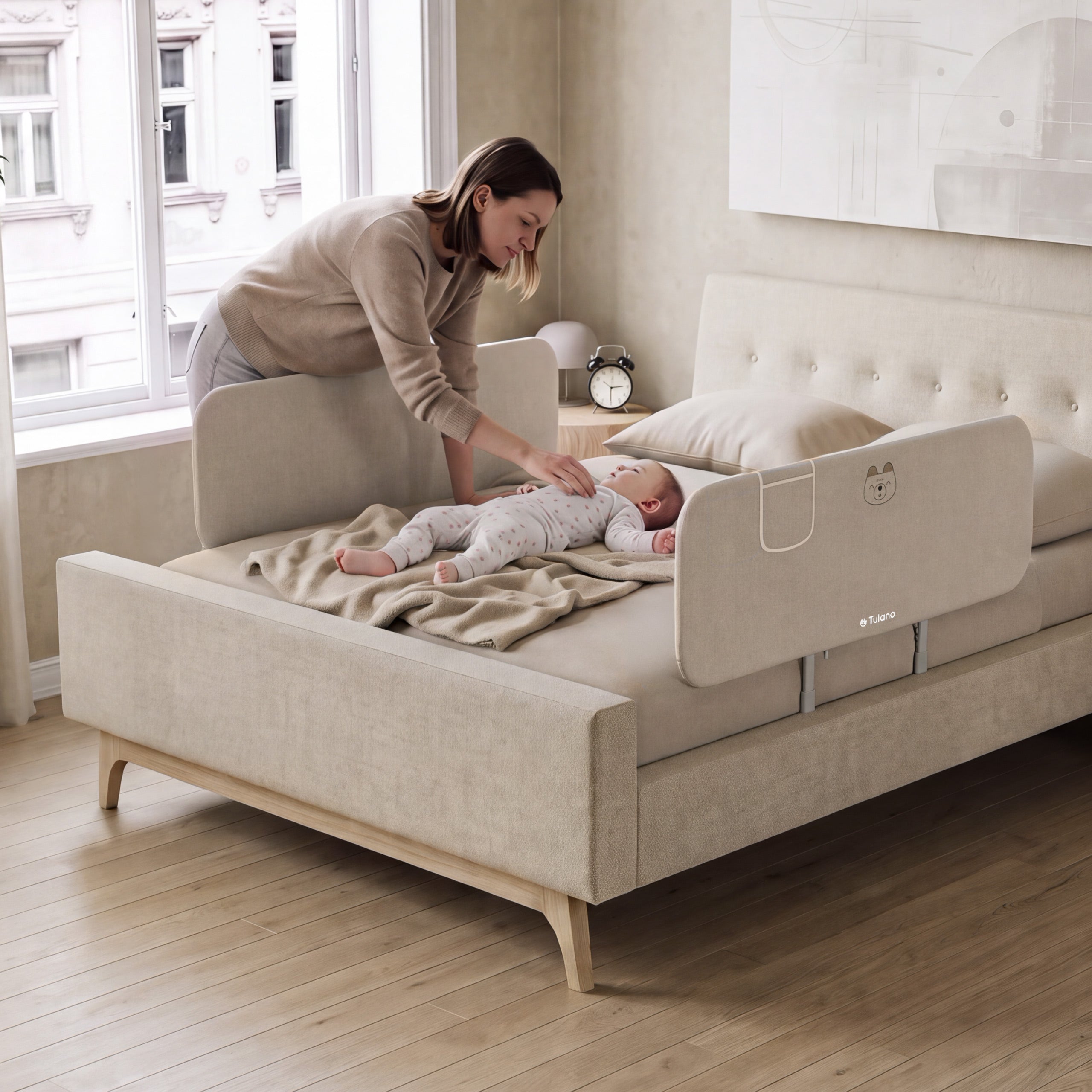 Sponda da letto per bambini Tulano Cover 50 Beige