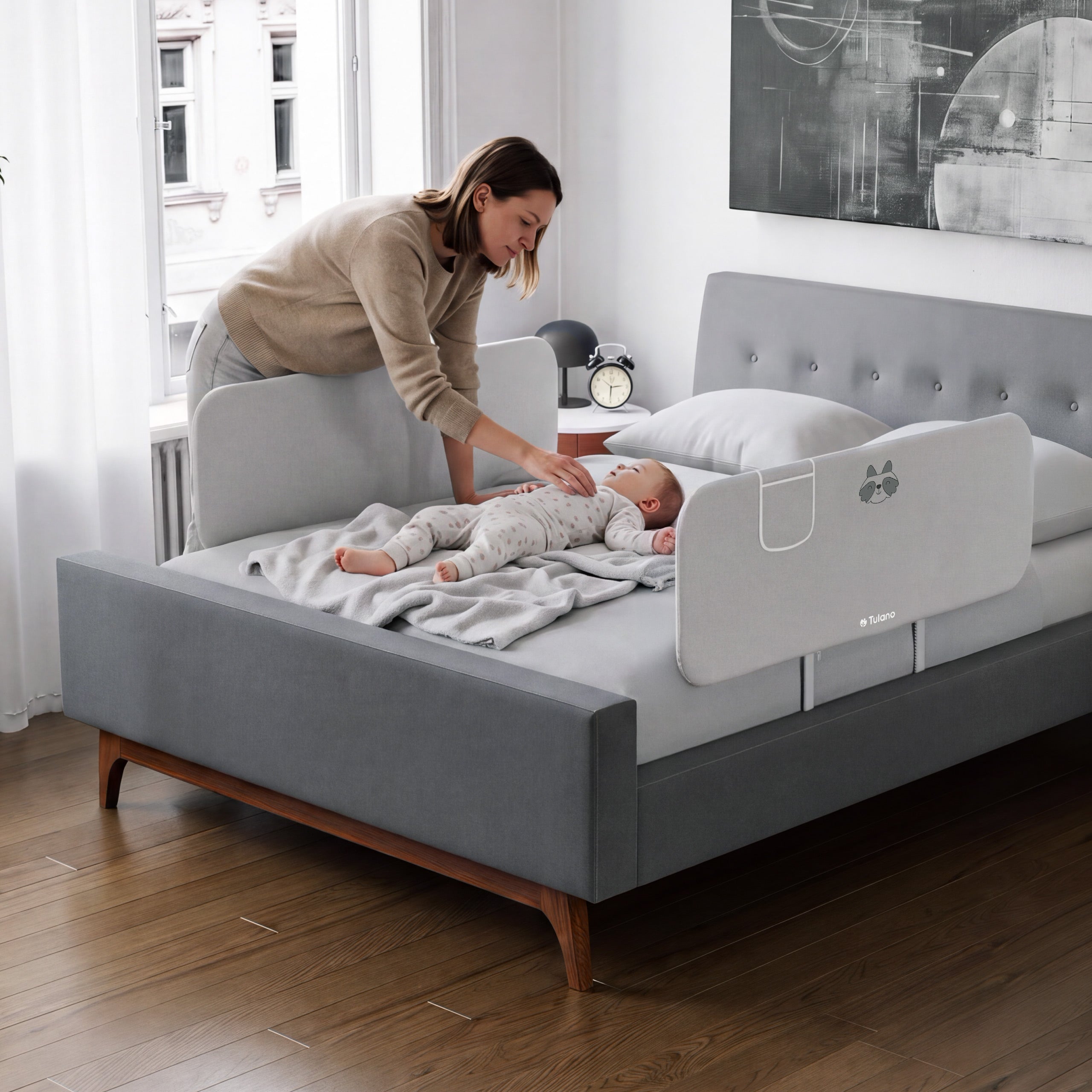 Sponda di sicurezza per letto 120 cm Cover 50 Grey