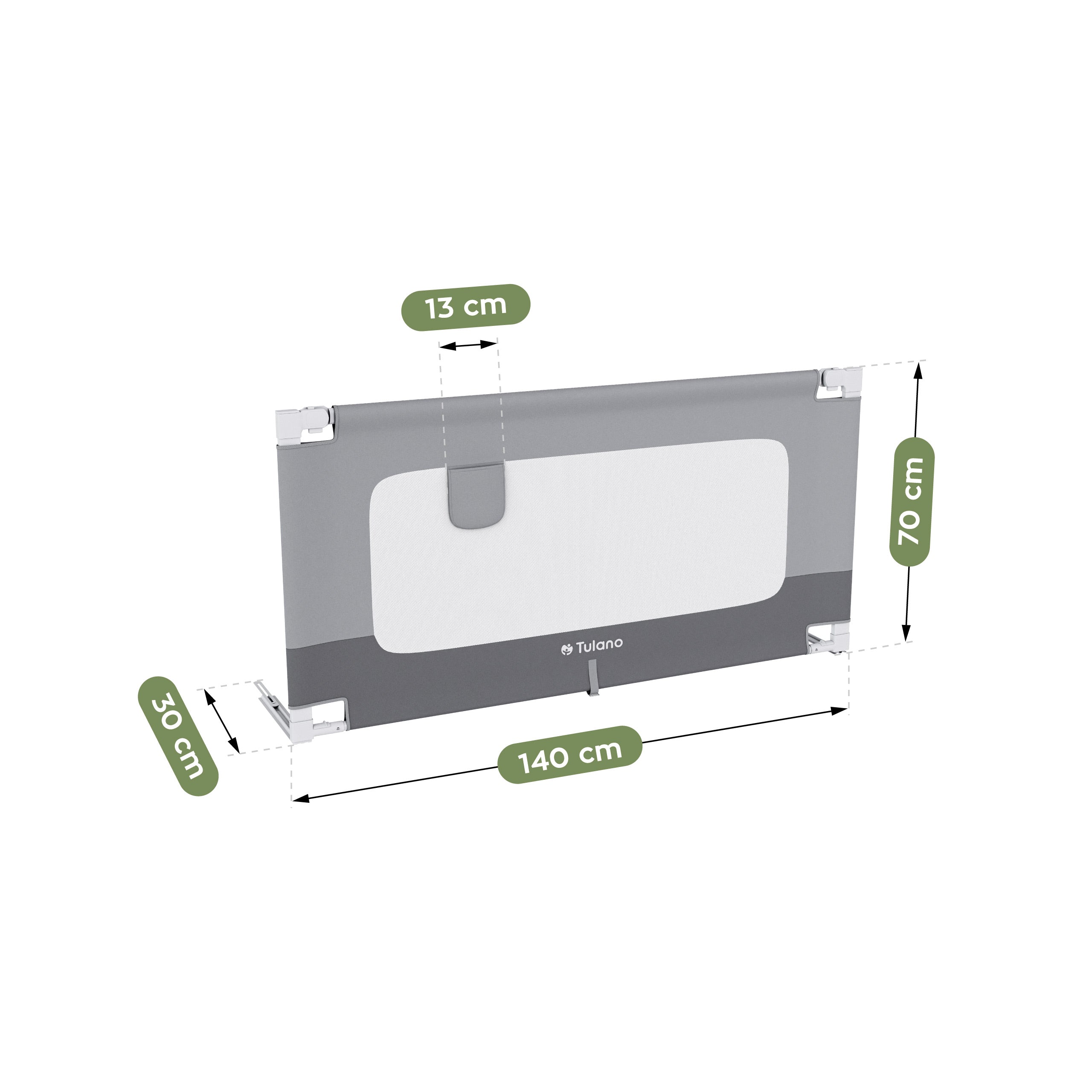 Spondina di sicurezza per letto da 140 cm Tulano Cover 44