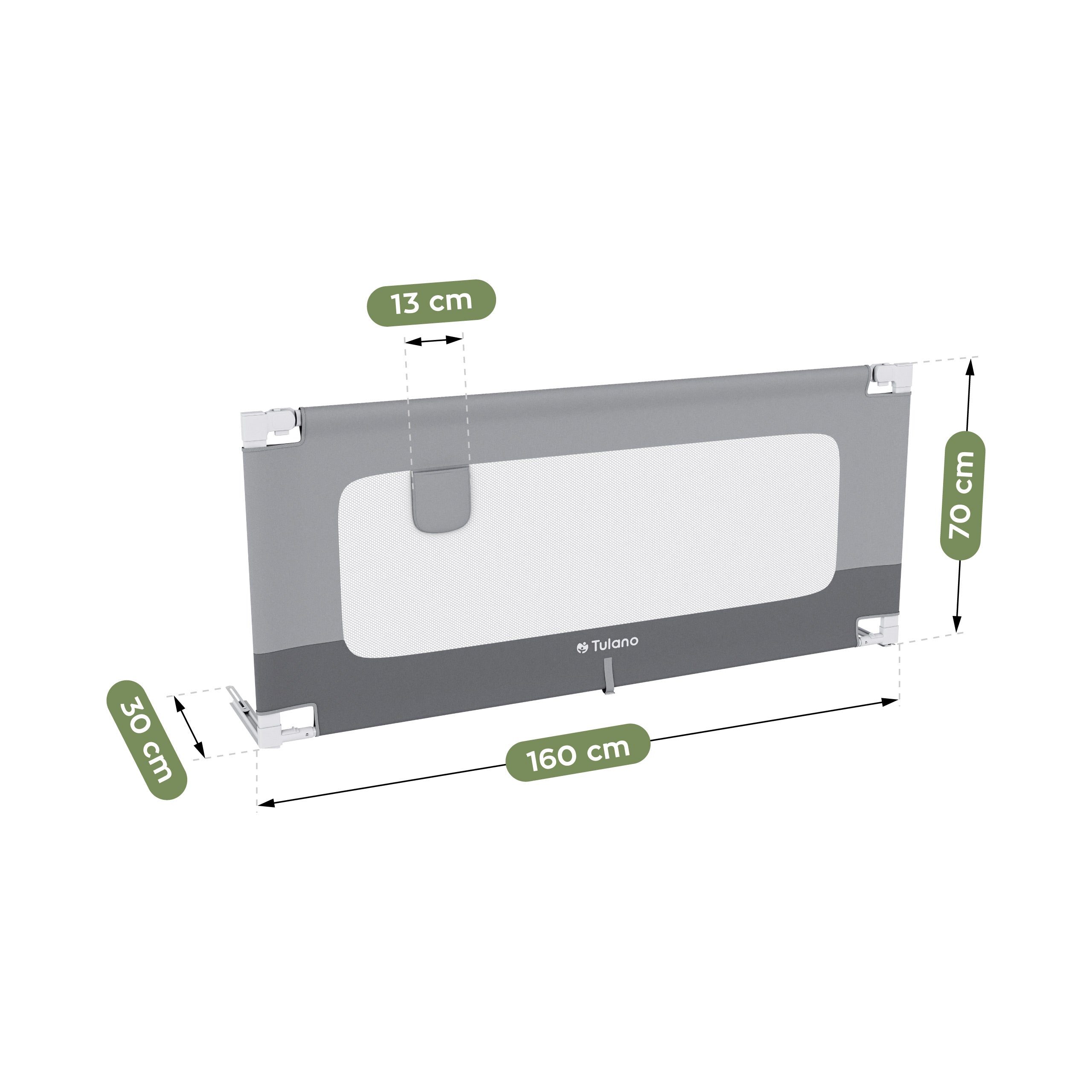 Sponda di protezione per letto da 160 cm Tulano Cover 46