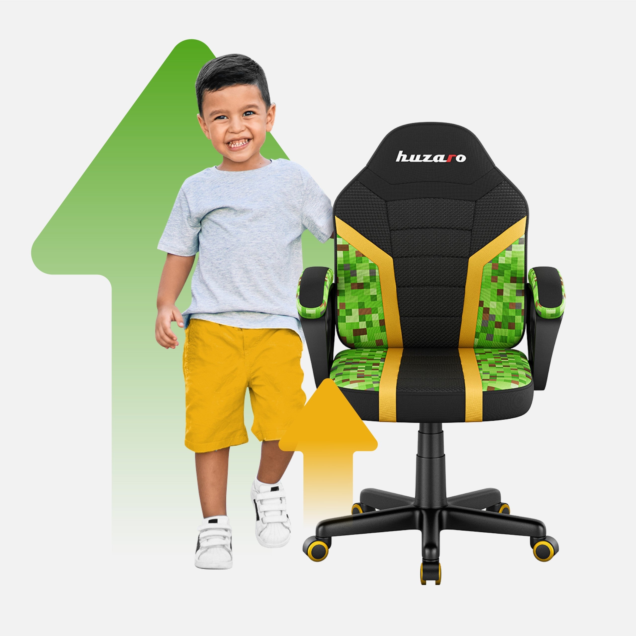 OUTLET Poltrona da gaming per bambini HUZARO RANGER 1.0 Pixel Mesh
