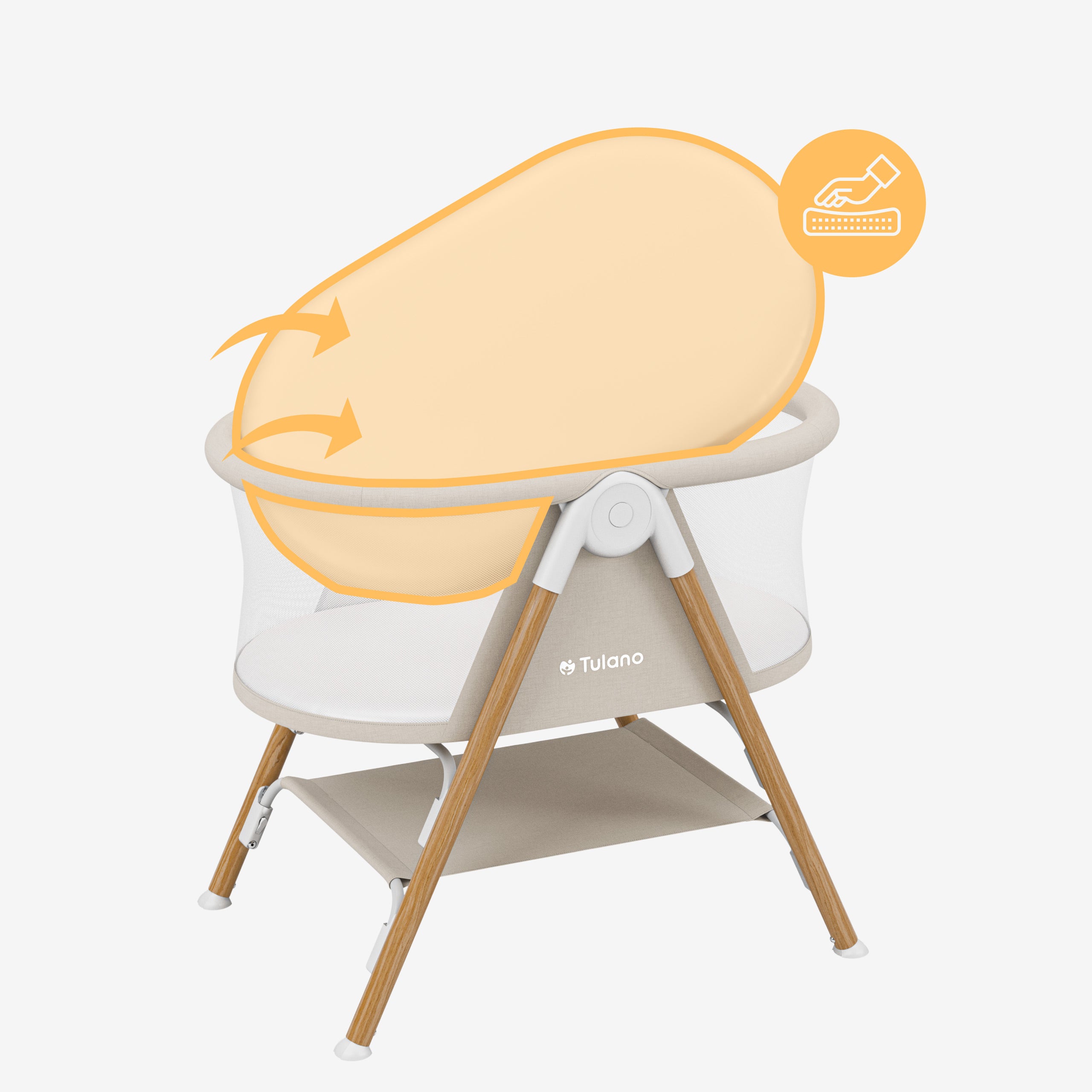 Lettino da viaggio per bambini Tulano Dream 20 Beige