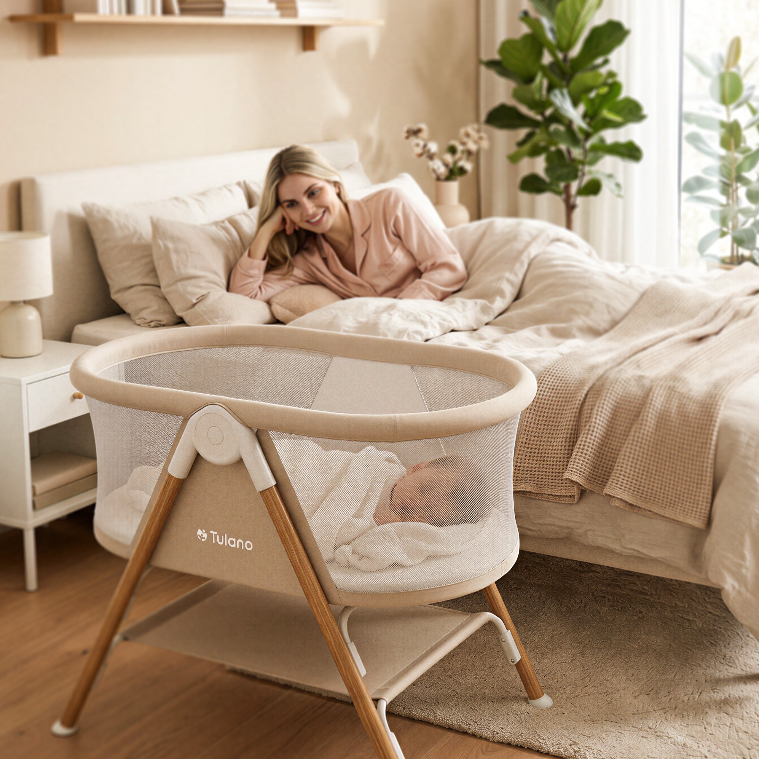 Lettino da viaggio per bambini Tulano Dream 20 Beige