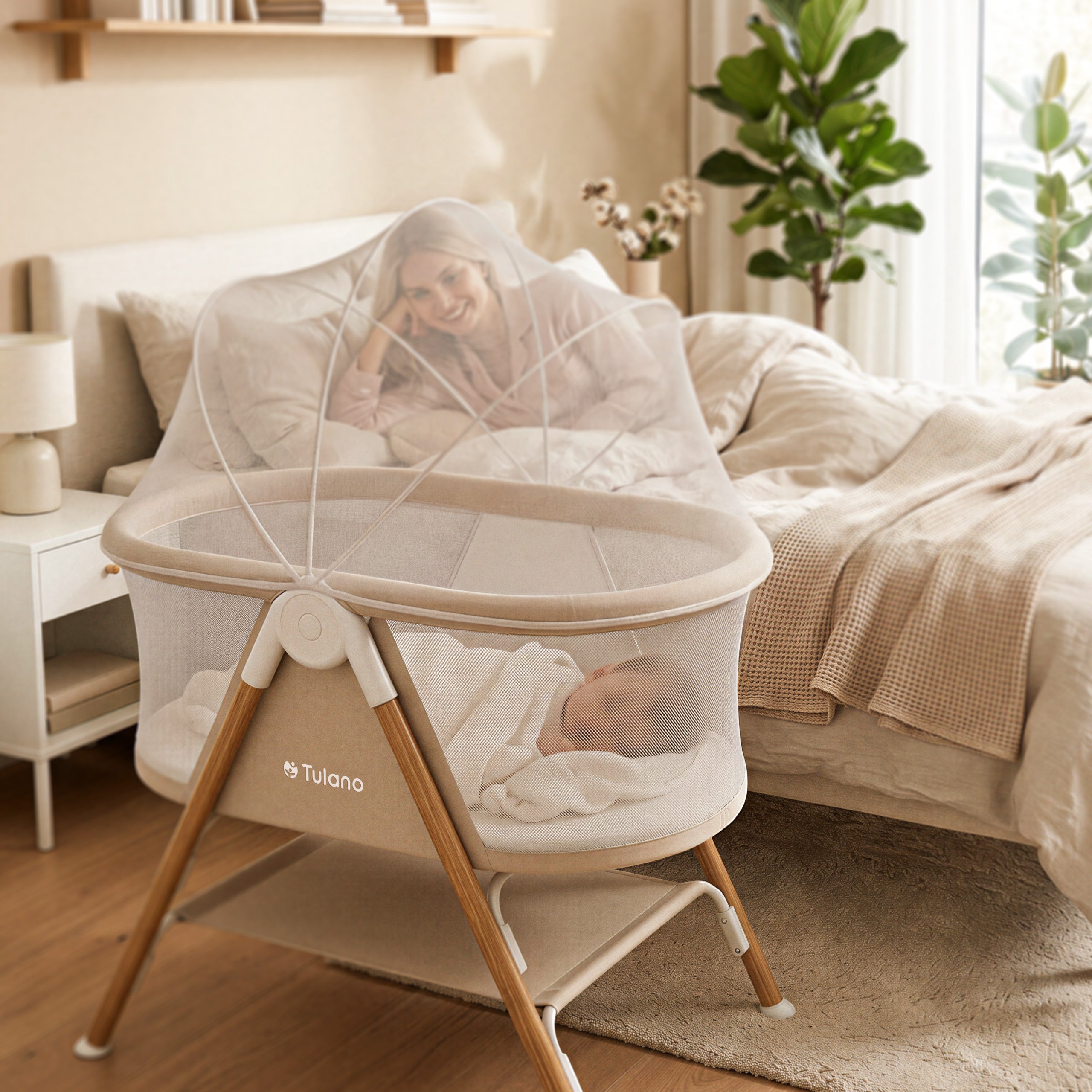 Lettino da viaggio per bambini Tulano Dream 20 Beige