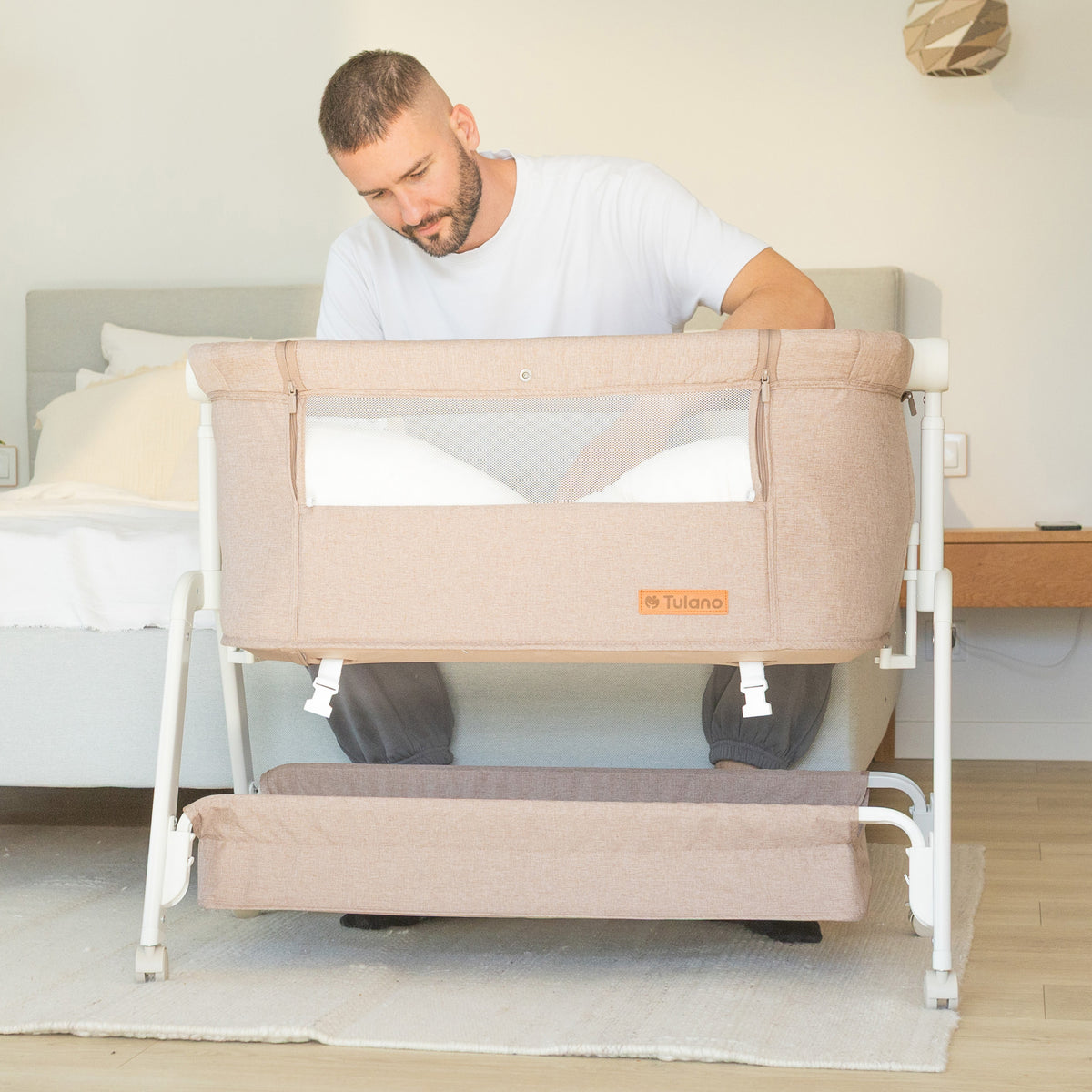 Culla co-sleeping 3in1 Tulano Dream 50 Taupe