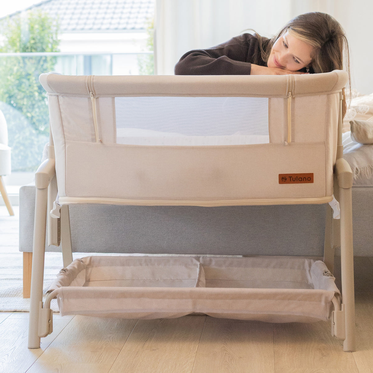 Culla co-sleeping e lettino da viaggio 4in1 Tulano Dream 55 Beige