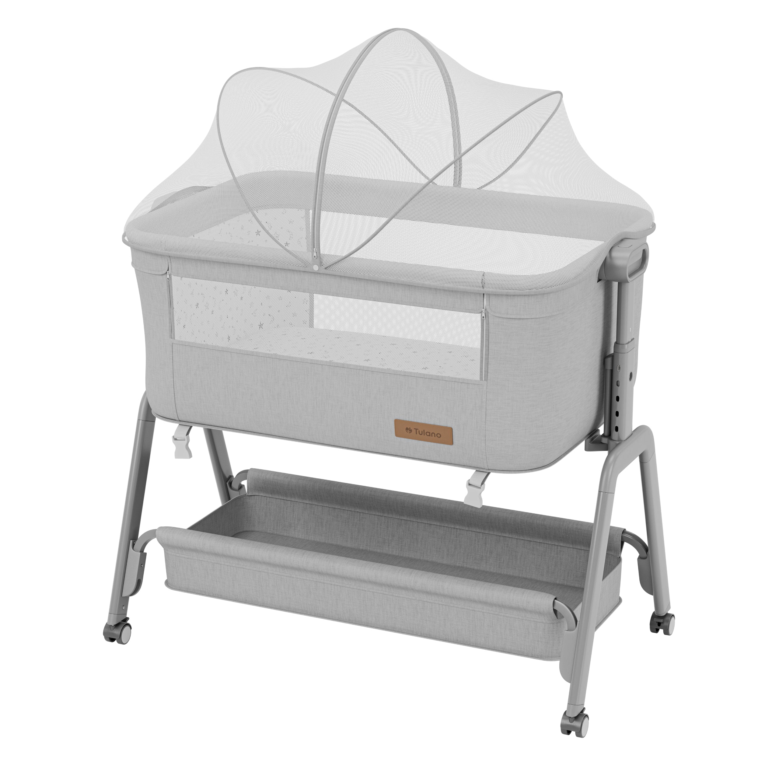 Lettino aggiuntivo 3 in 1 Tulano Dream 50 Light-Grey