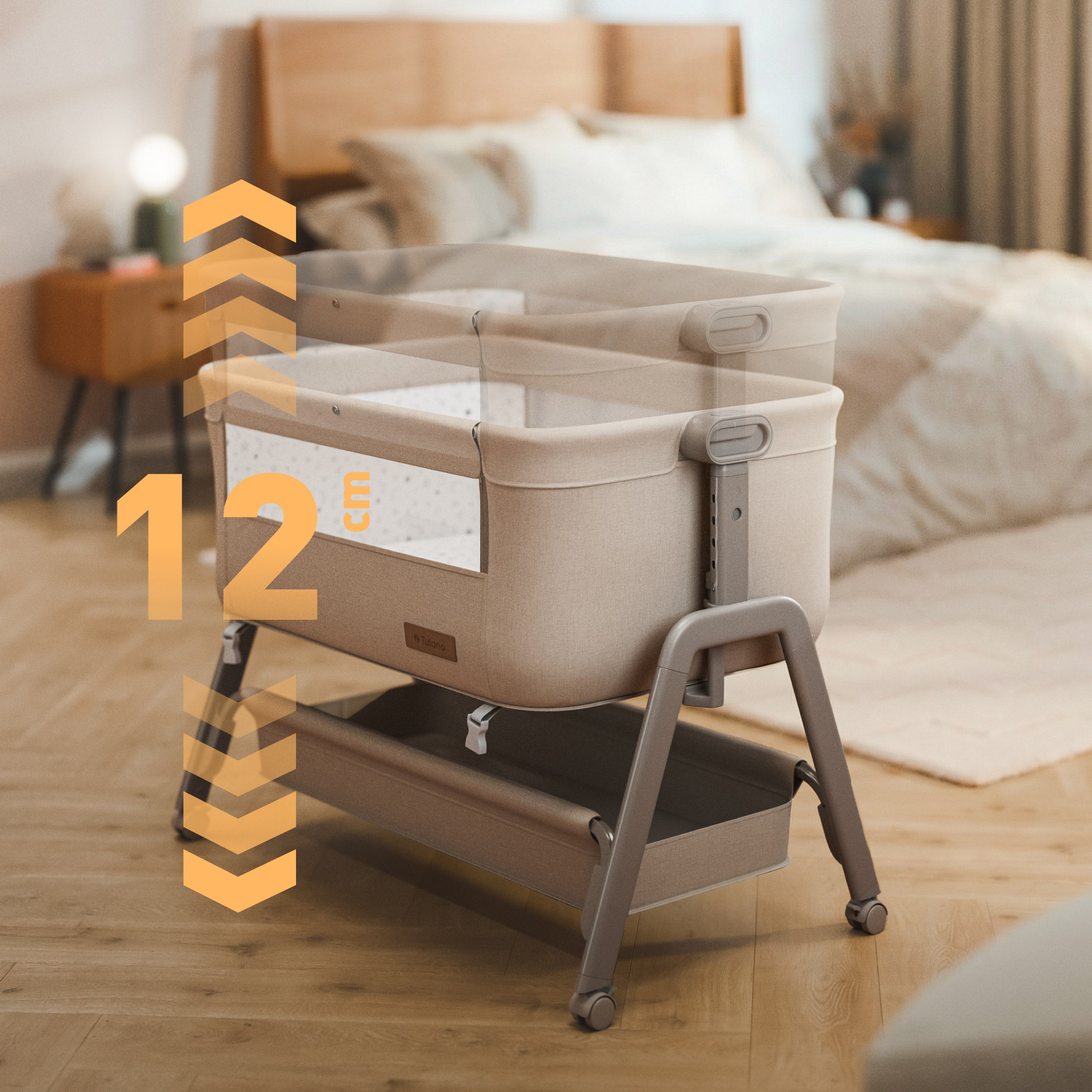 Lettino aggiuntivo 3 in 1 Tulano Dream 50 Beige