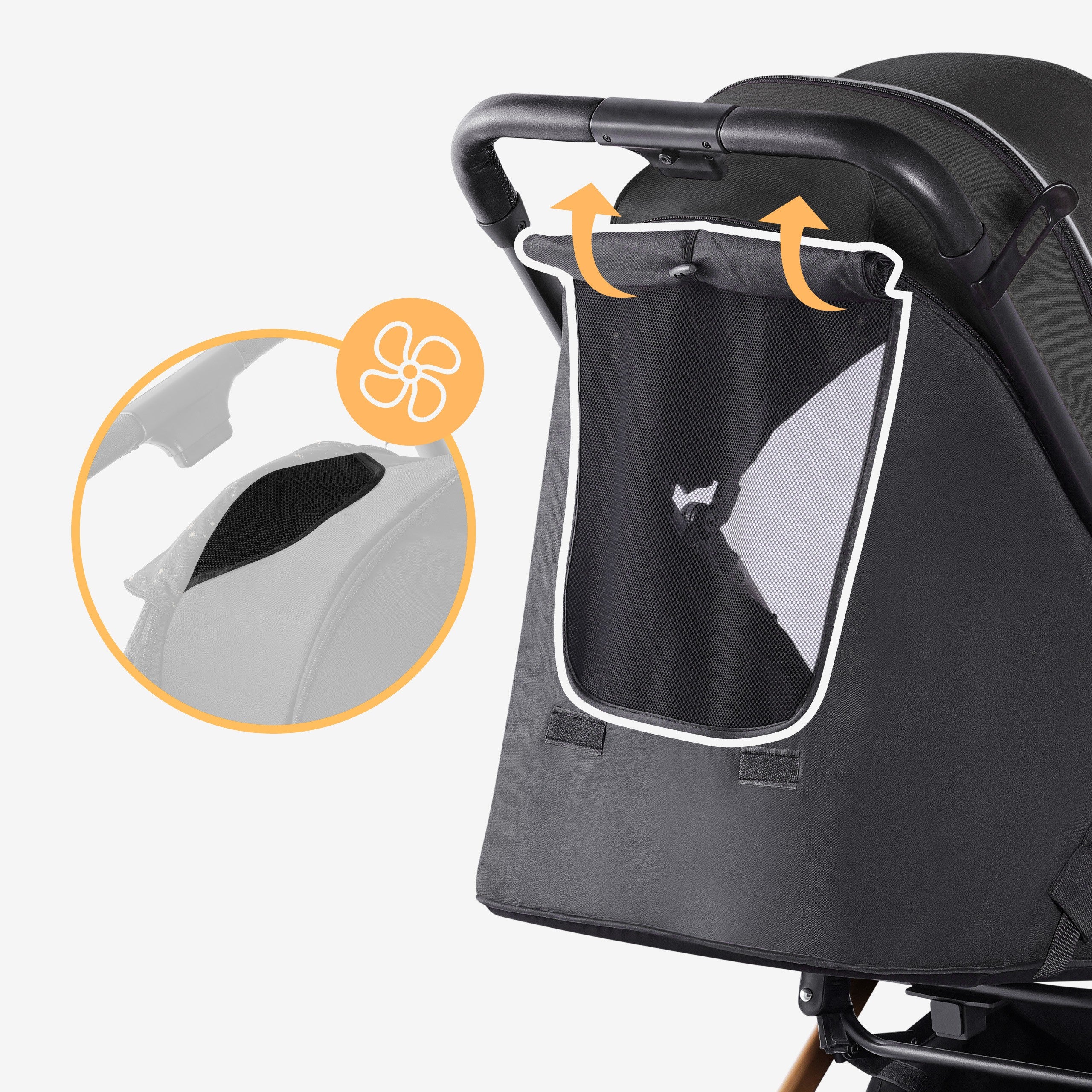 Passeggino per bambini Tulano Milan Oro-Nero, pieghevole, fino a 22 kg