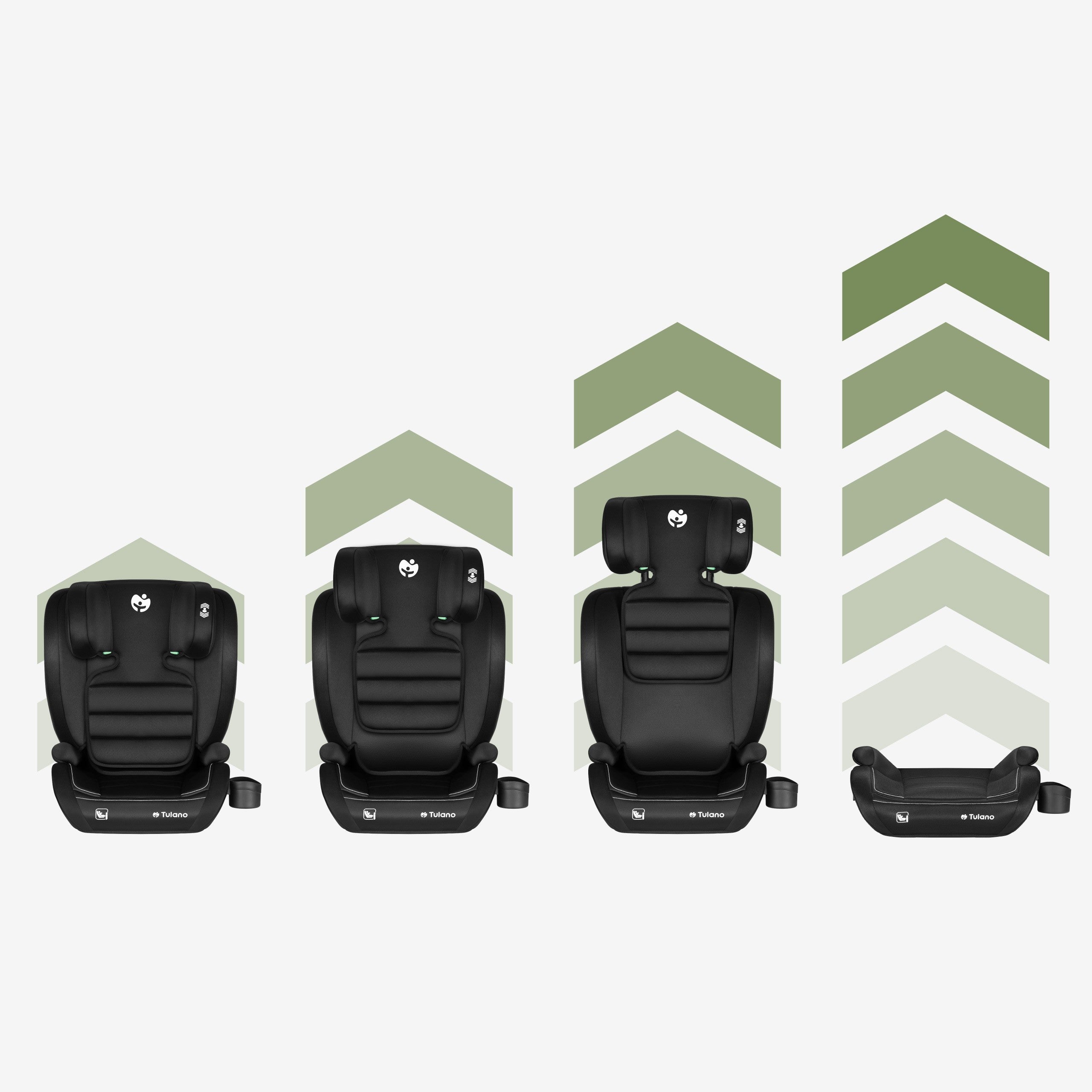 OUTLET Seggiolino auto Tulano Joy 25 Black 100-150 cm I-size