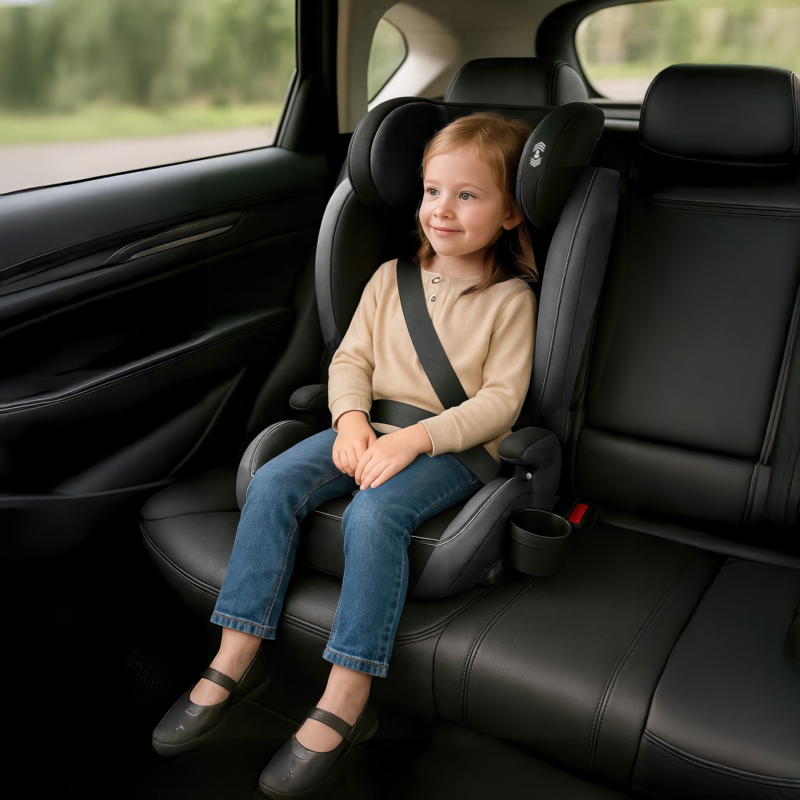 Seggiolino auto Tulano Joy 25 Nero-Grigio 100-150 cm I-size