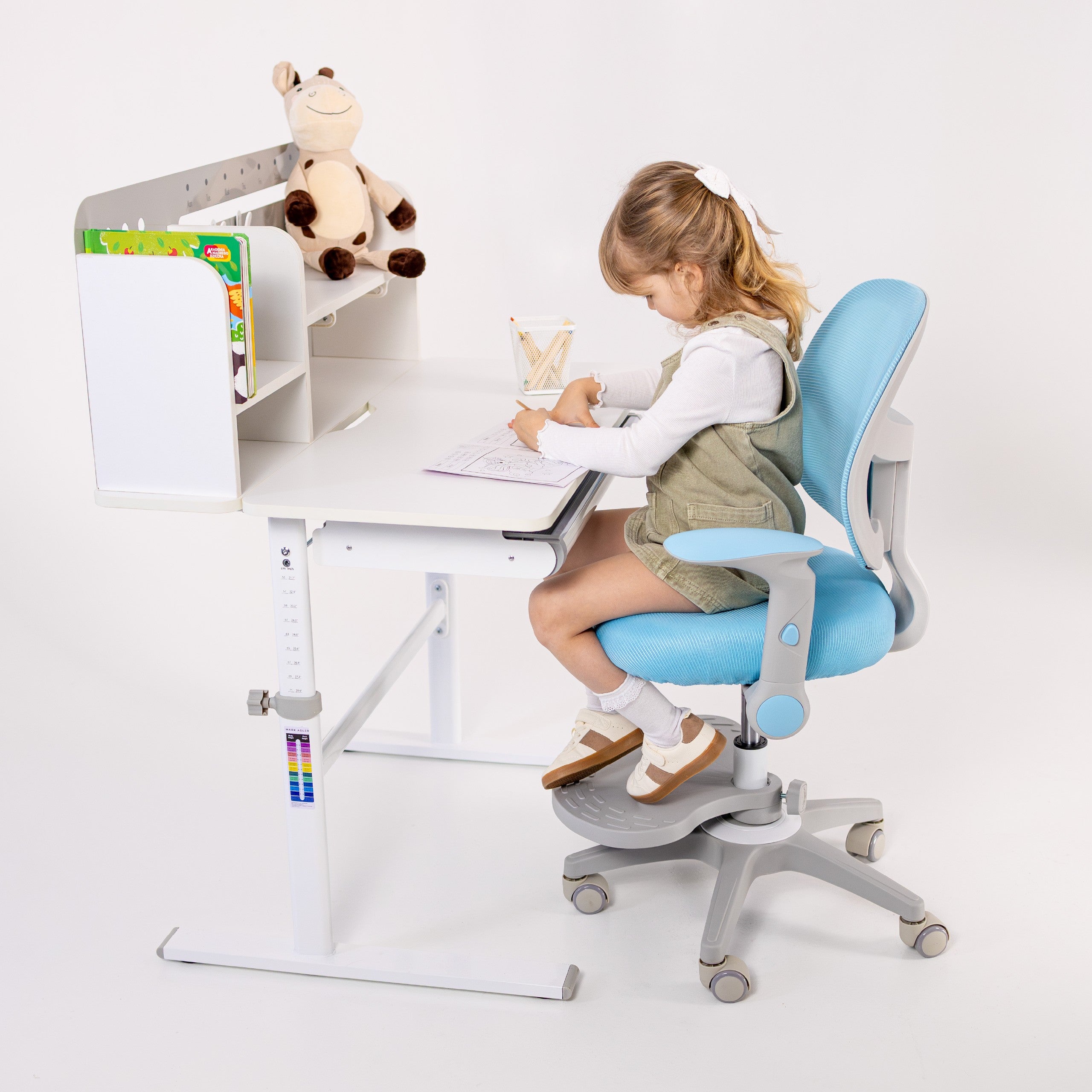 Poltrona regolabile per bambini Mark Adler Junior 5.0 Blue