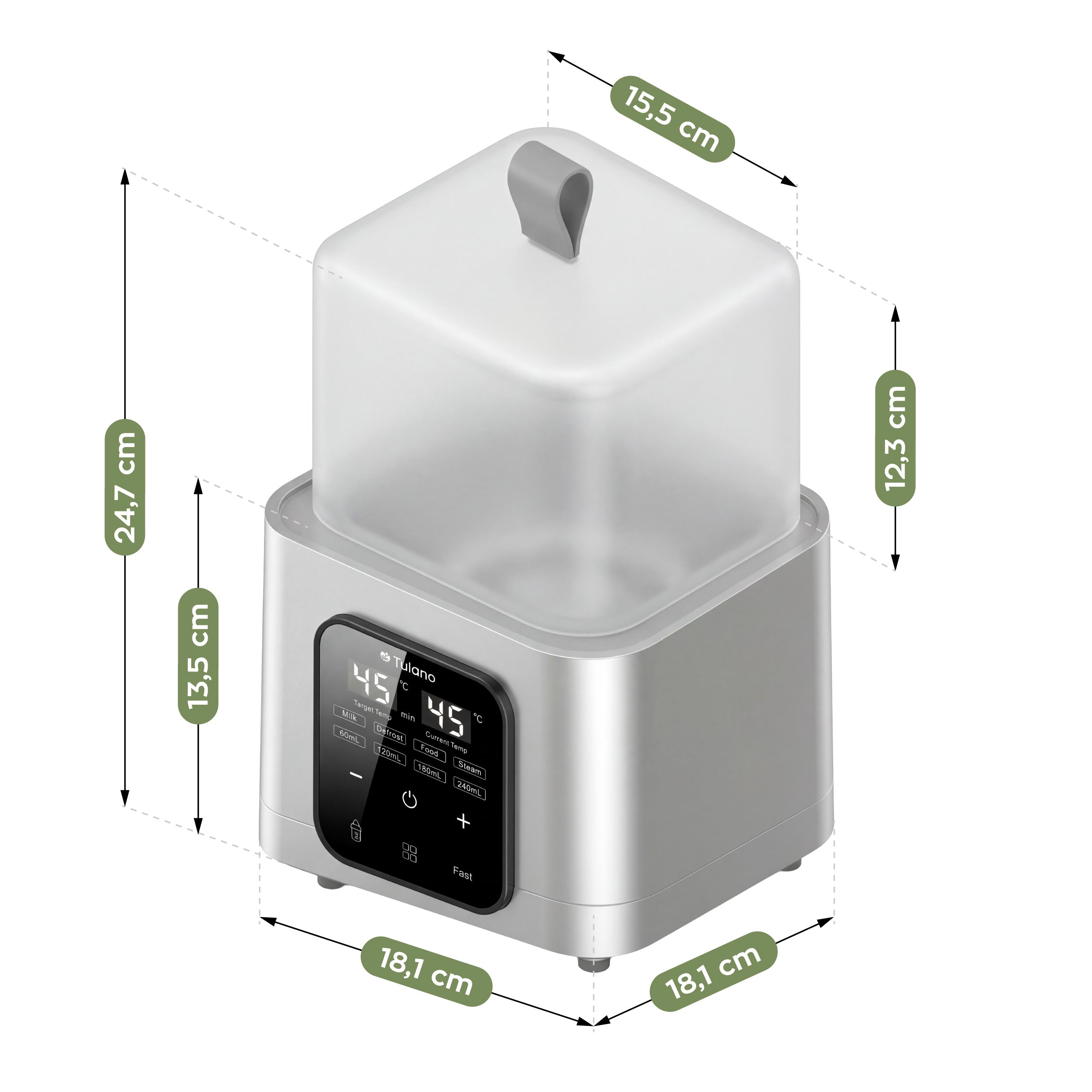 Scaldabiberon e sterilizzatore 8 in 1 Tulano Ellie 55
