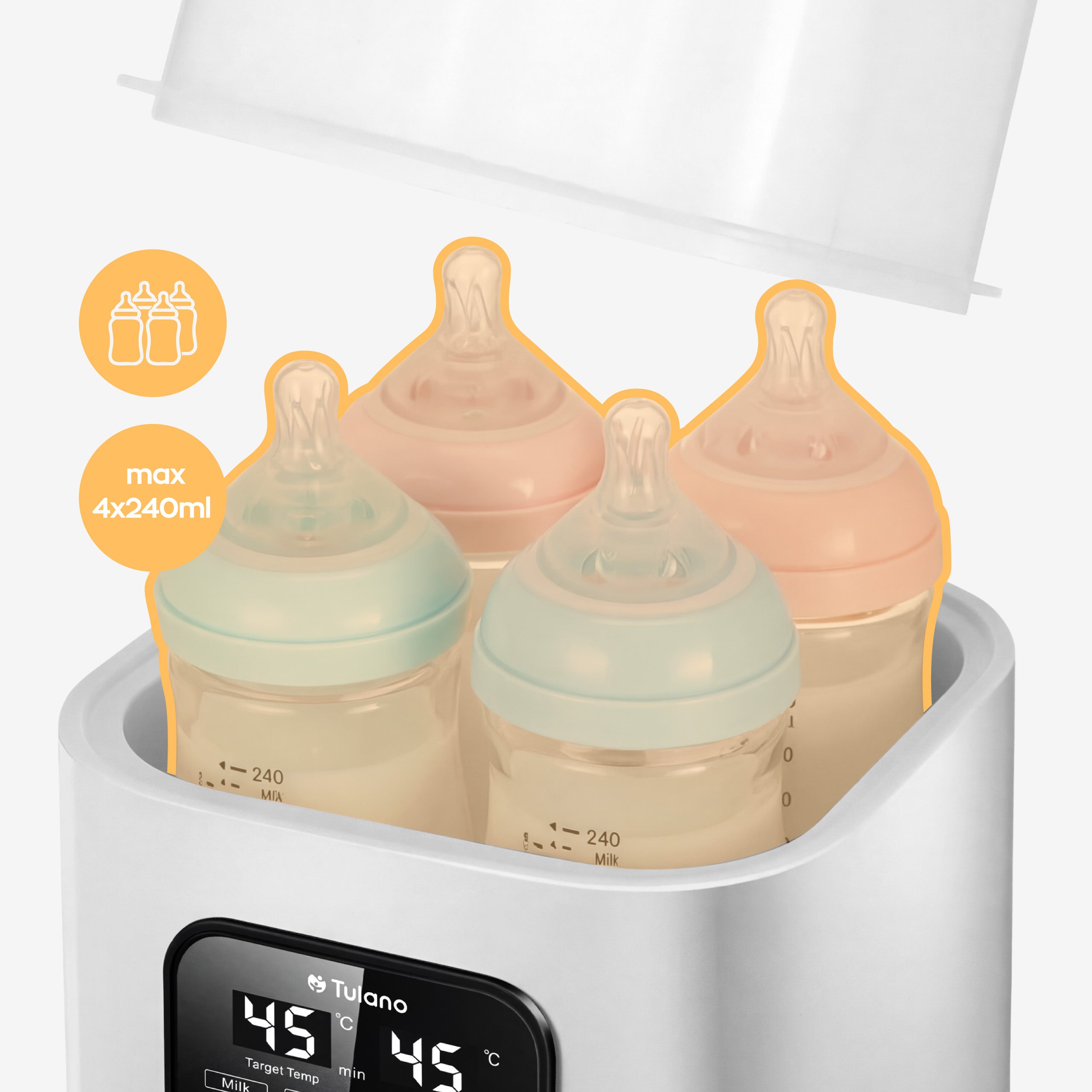 Scaldabiberon e sterilizzatore 8 in 1 Tulano Ellie 55