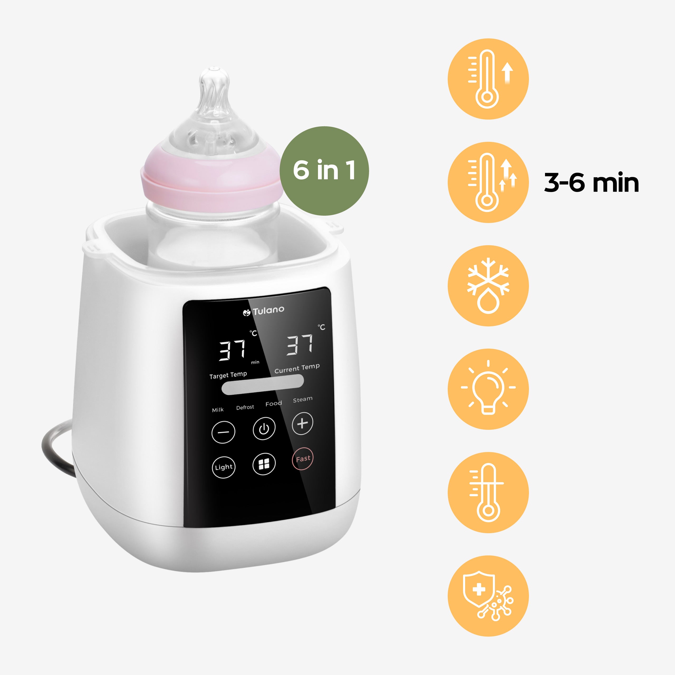 Scaldabiberon e sterilizzatore Tulano Ellie 35