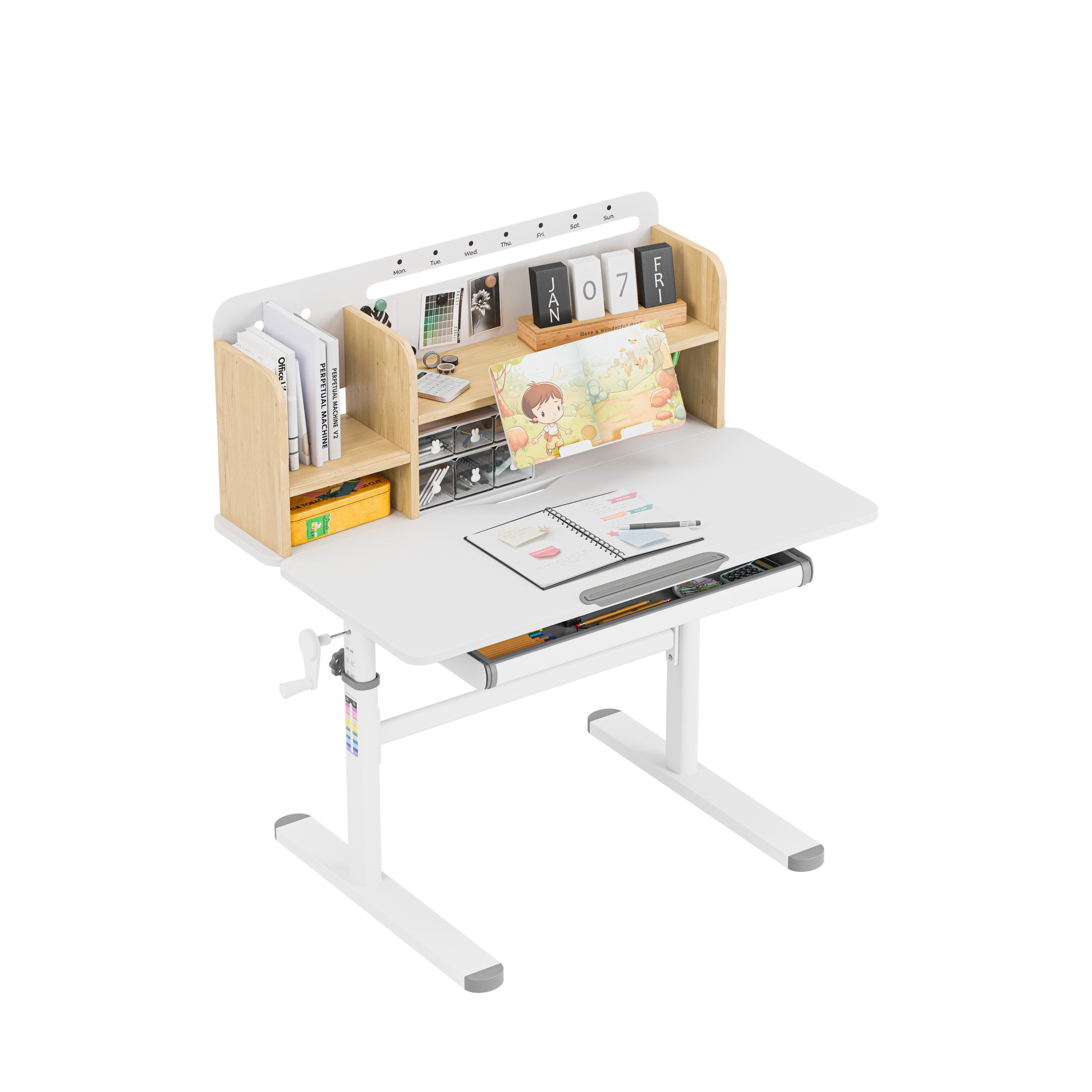Scrivania ergonomica per bambini Mark Adler Study 5.0 Wood 90 cm