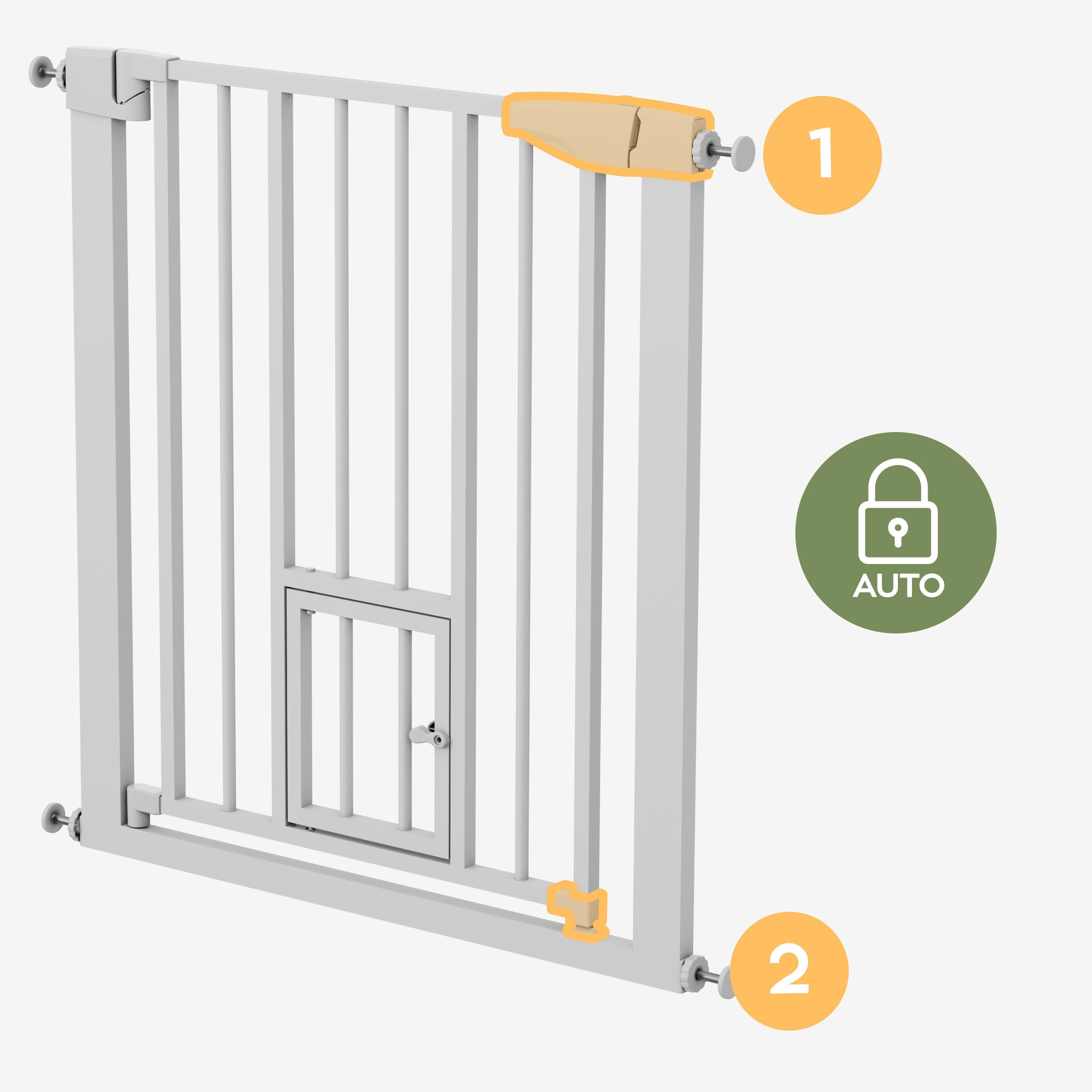 Parapetto a traliccio Tulano Guardian 2.0 White