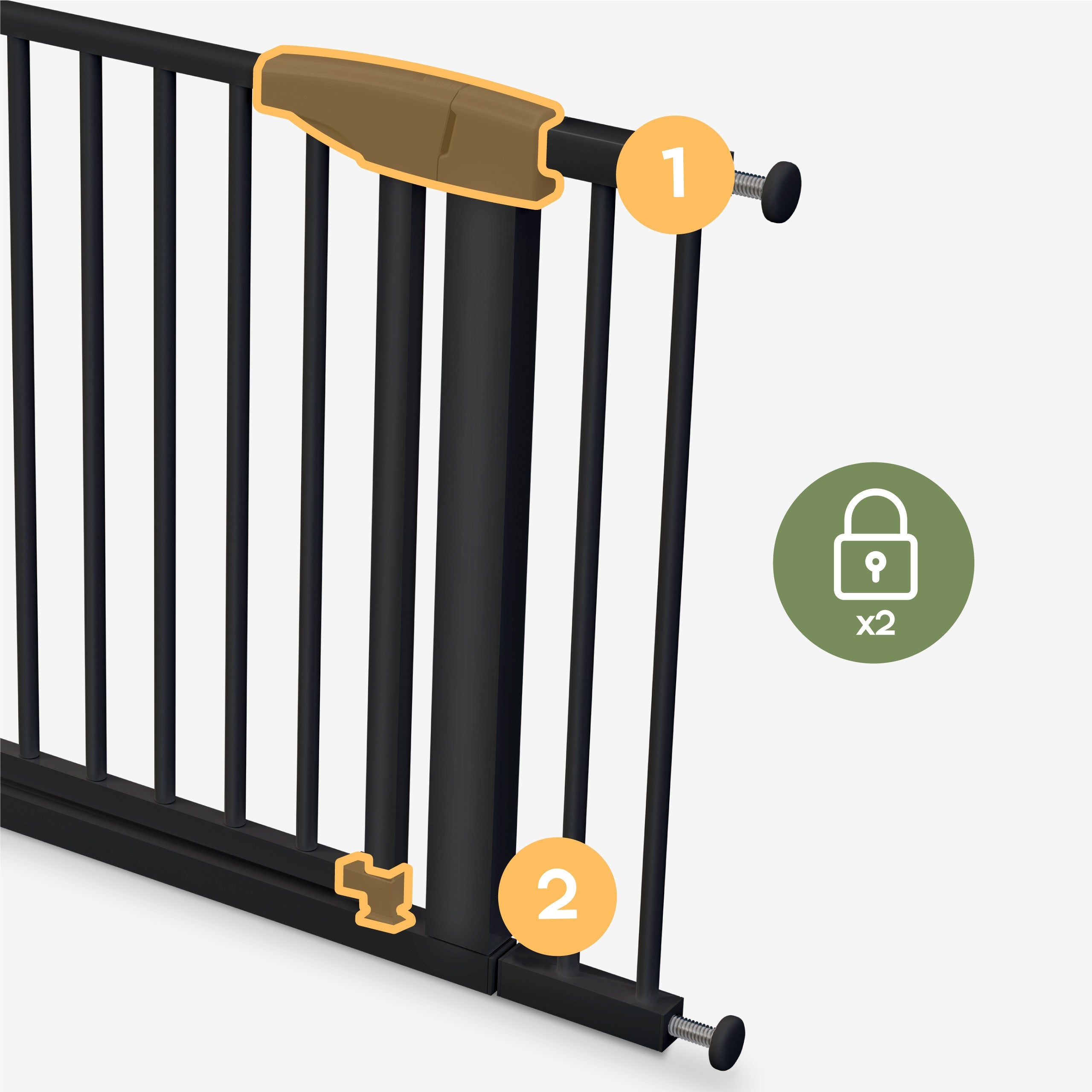 Parapetto a traliccio Tulano Guardian 3.0 Black