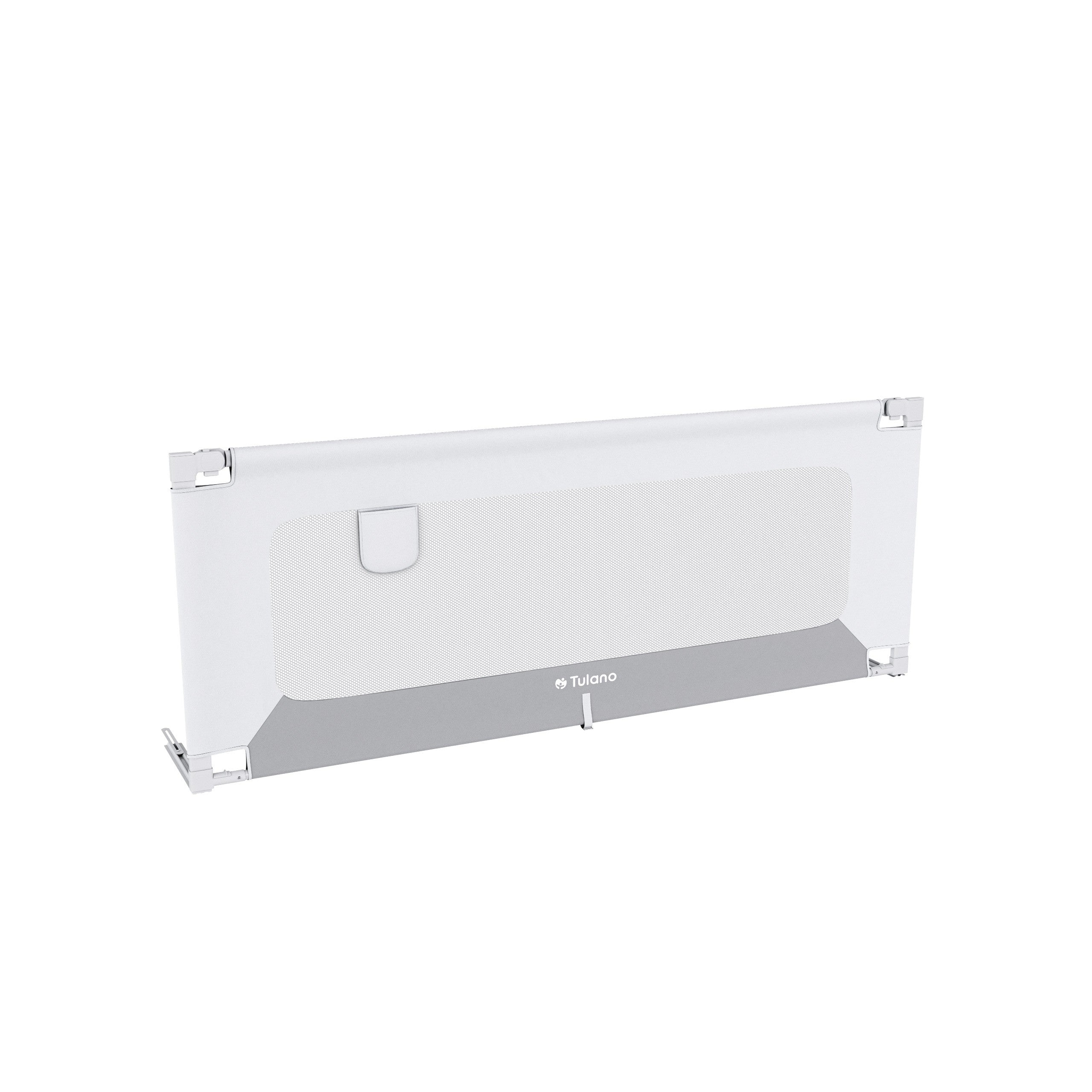 Spondina di sicurezza per letto da 180 cm Tulano Cover 48 Bianco-Grigio