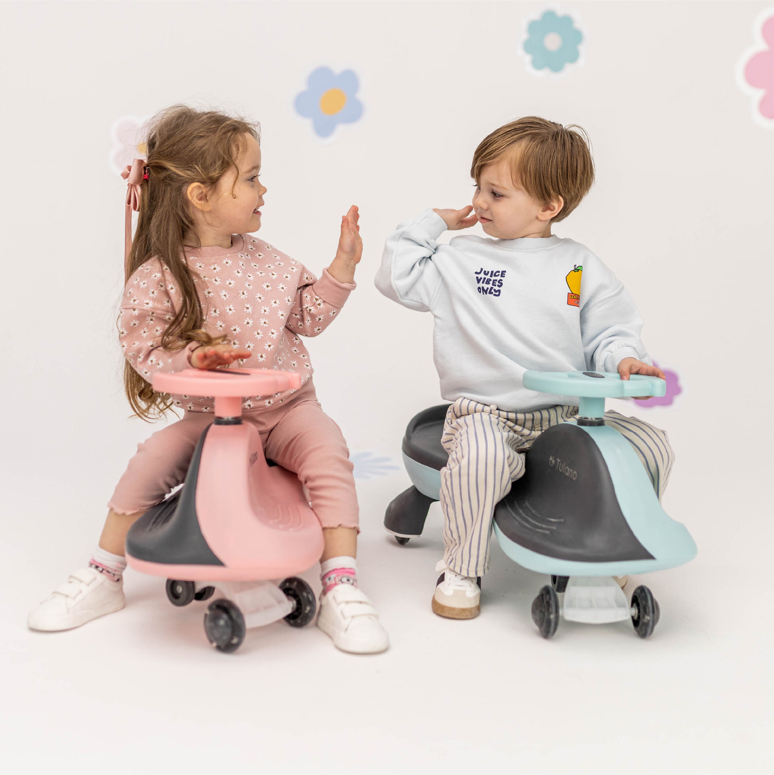 Carretto a gravità per bambini con luci LED Tulano Focus 35 Pink