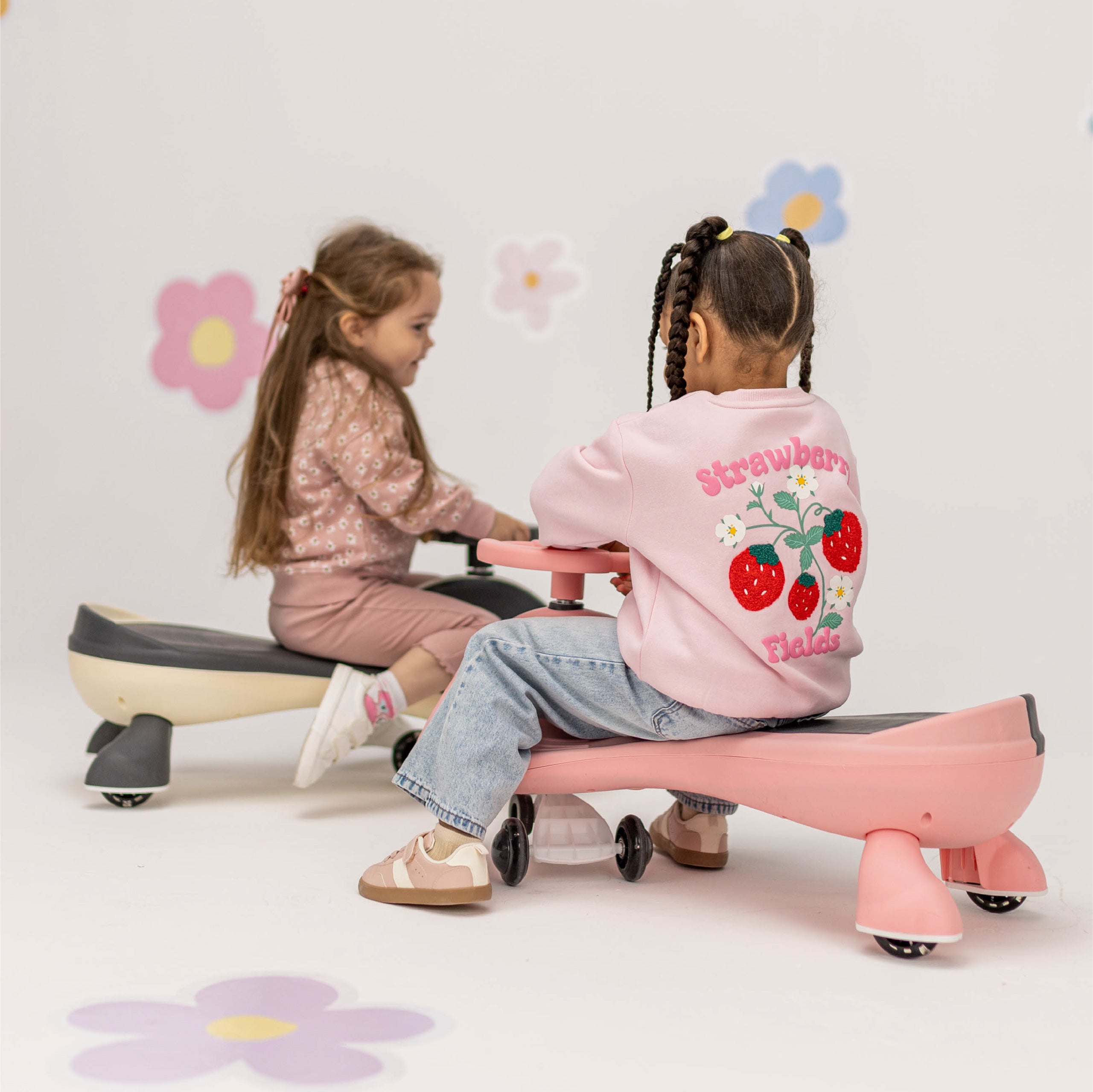 Carretto a gravità per bambini con luci LED Tulano Focus 35 Pink