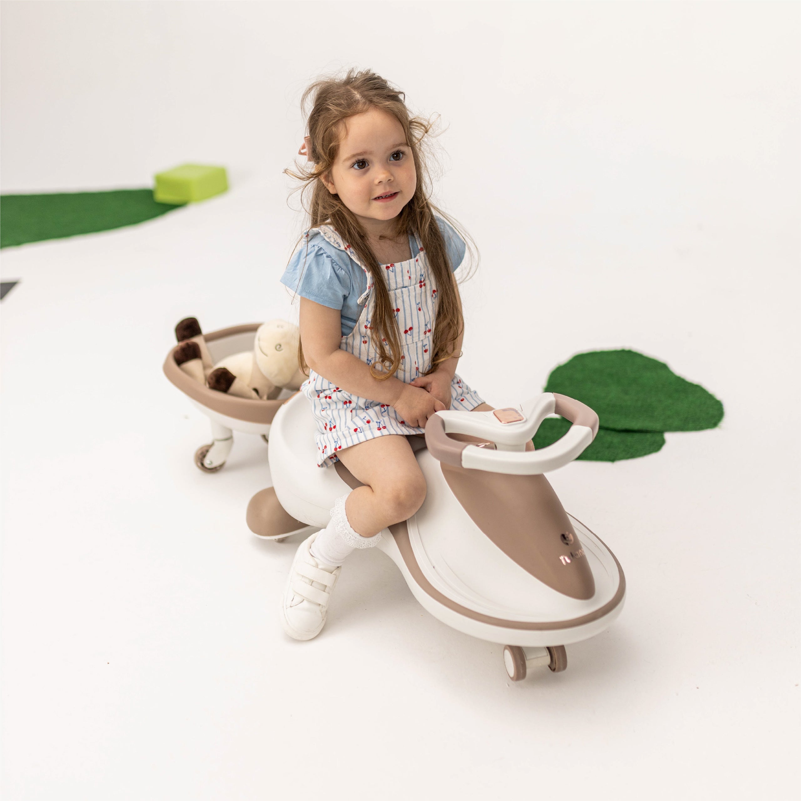 Carretto a gravità per bambini con luci LED Tulano Focus 55 Grey