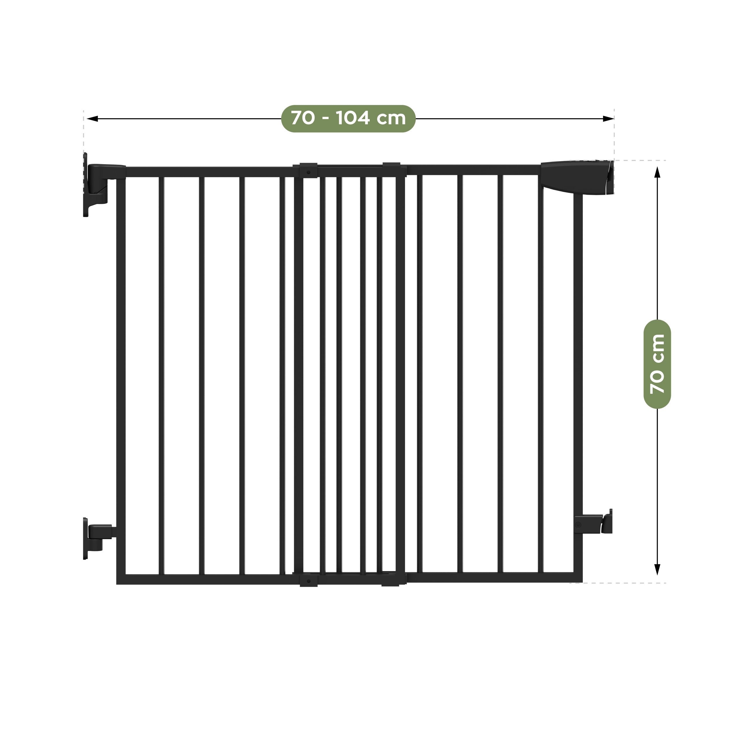 Parapetto per scale Tulano Guardian 1.0 Black