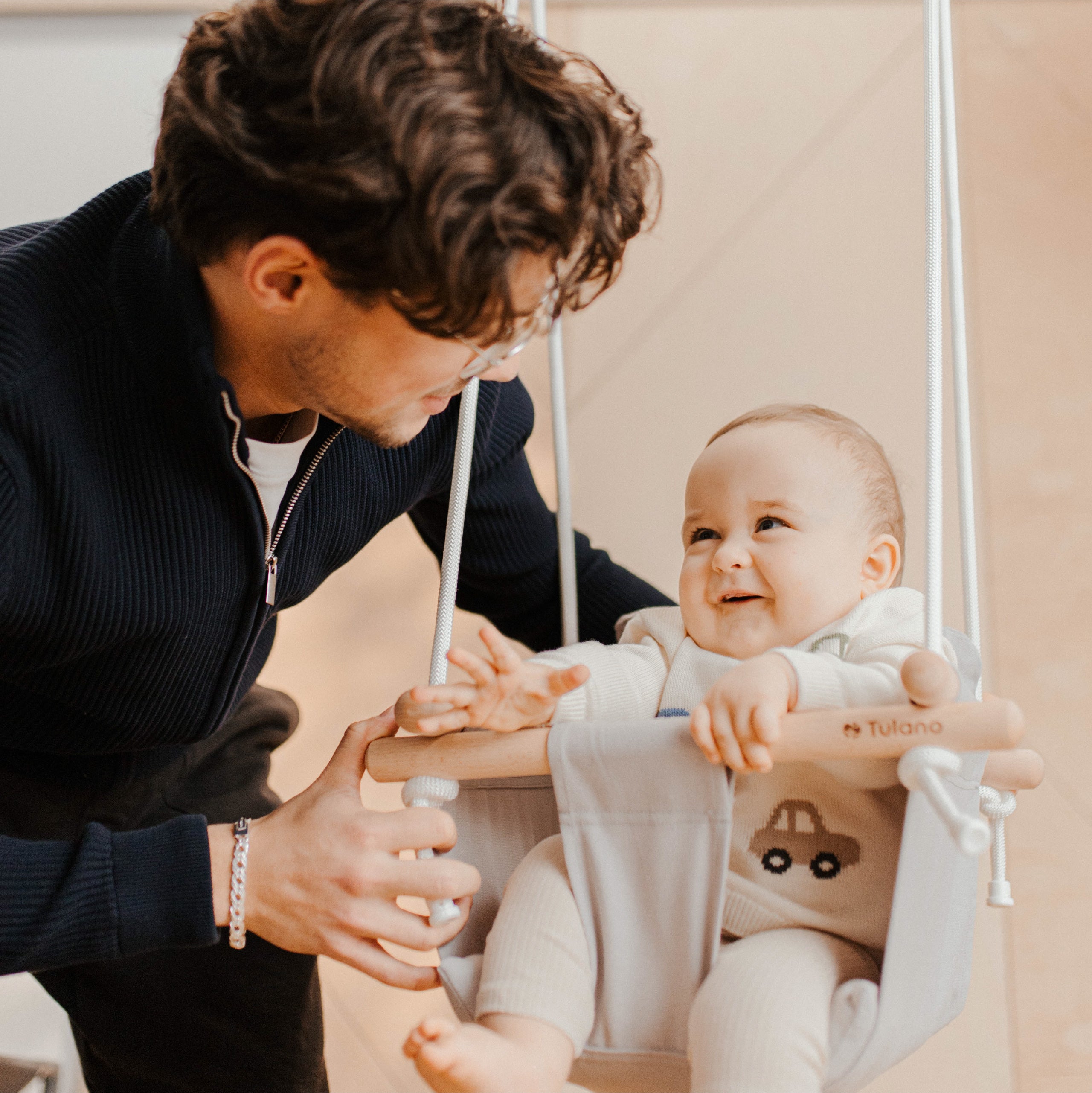Altalena per bambini TULANO Hop 30 Grey