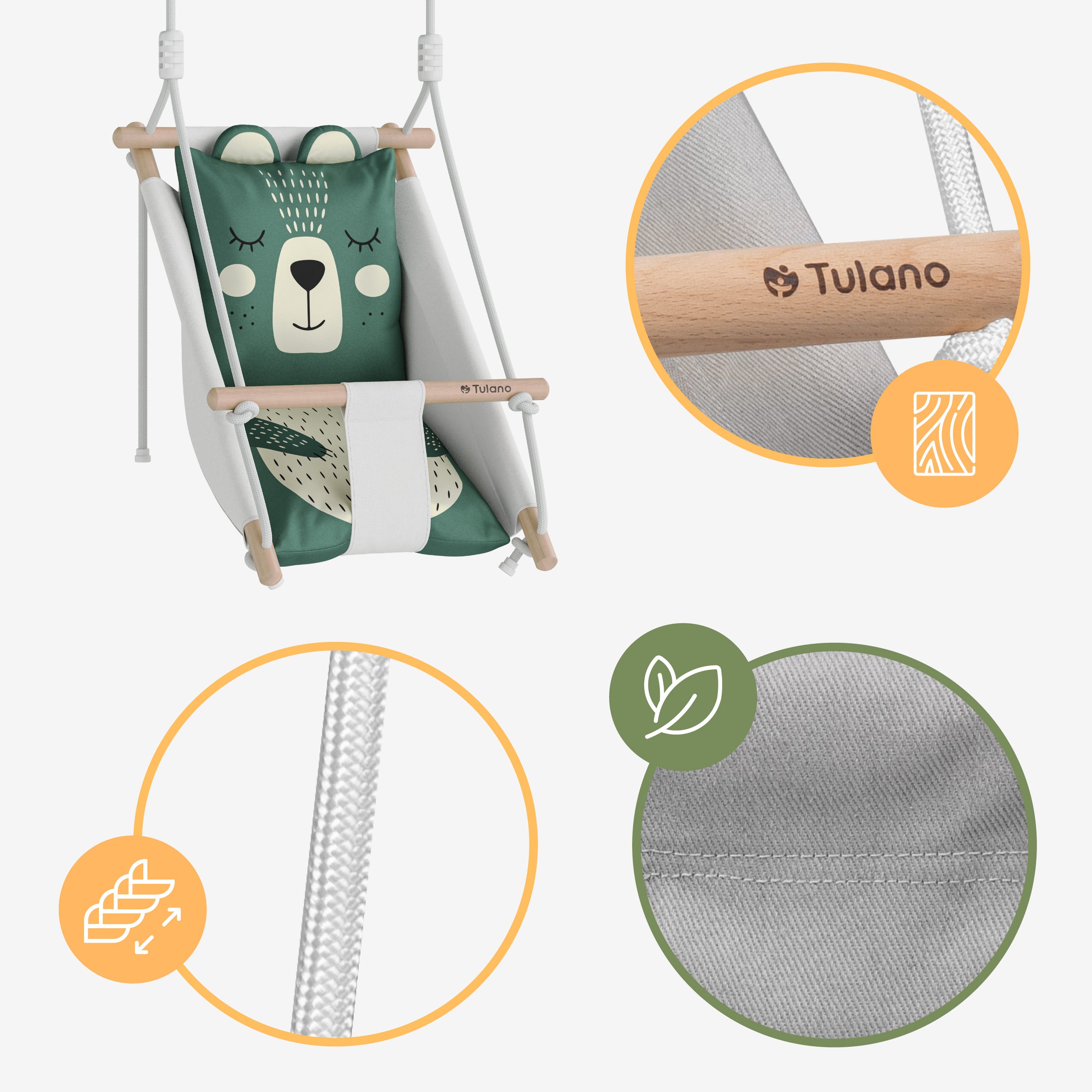 Altalena per bambini Tulano Hop 45 Bear