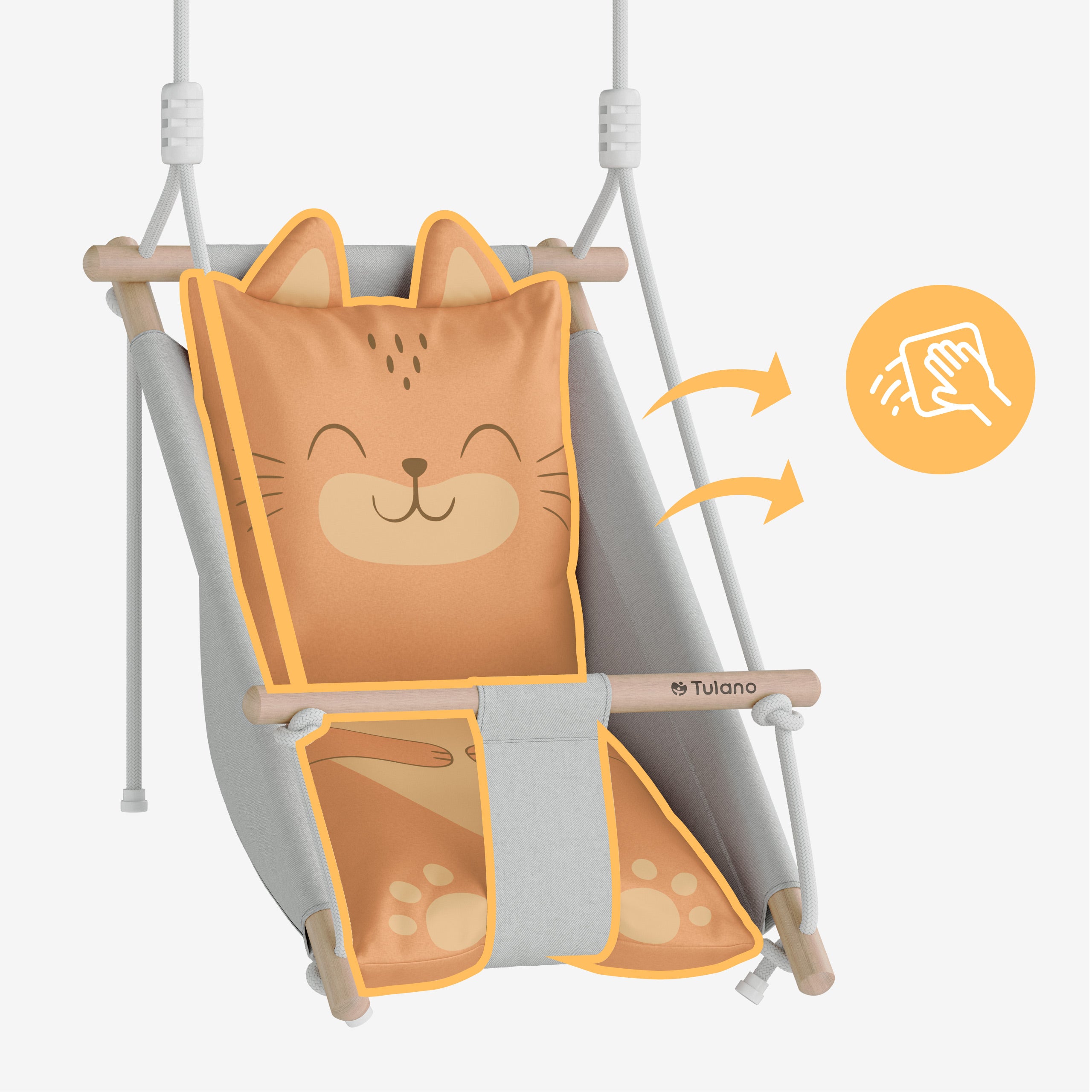 Altalena per bambini Tulano Hop 45 Cat