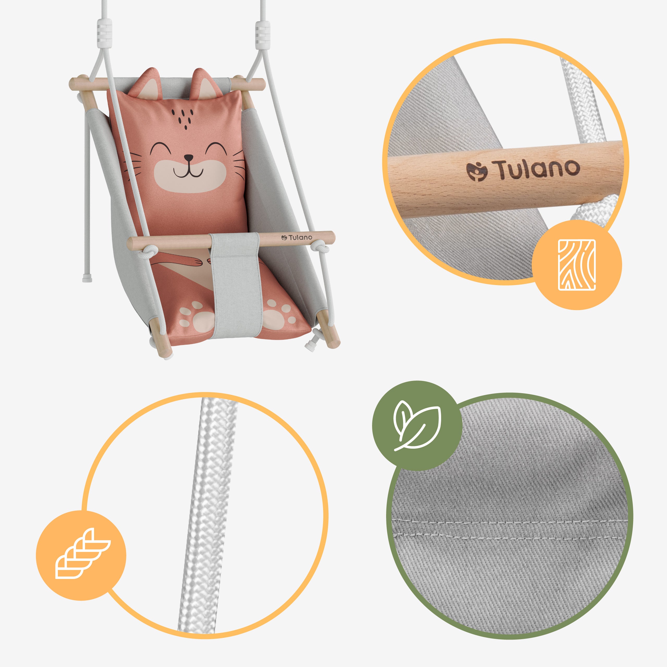 Altalena per bambini Tulano Hop 45 Cat
