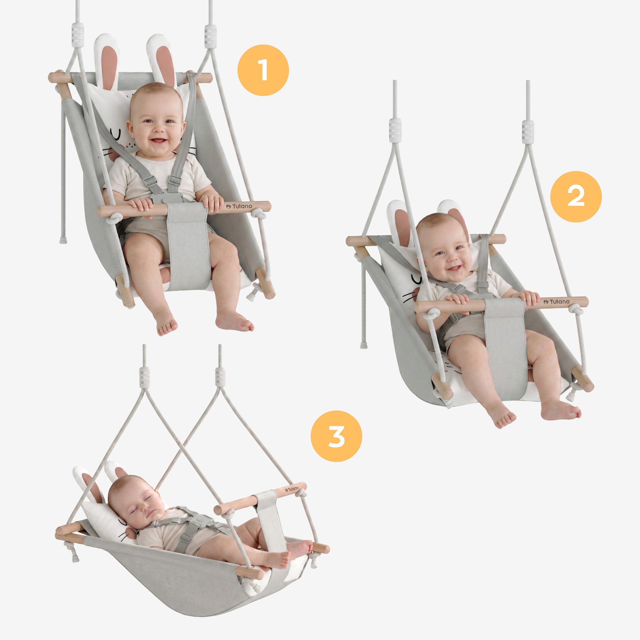 Altalena per bambini Tulano Hop 45 Rabbit