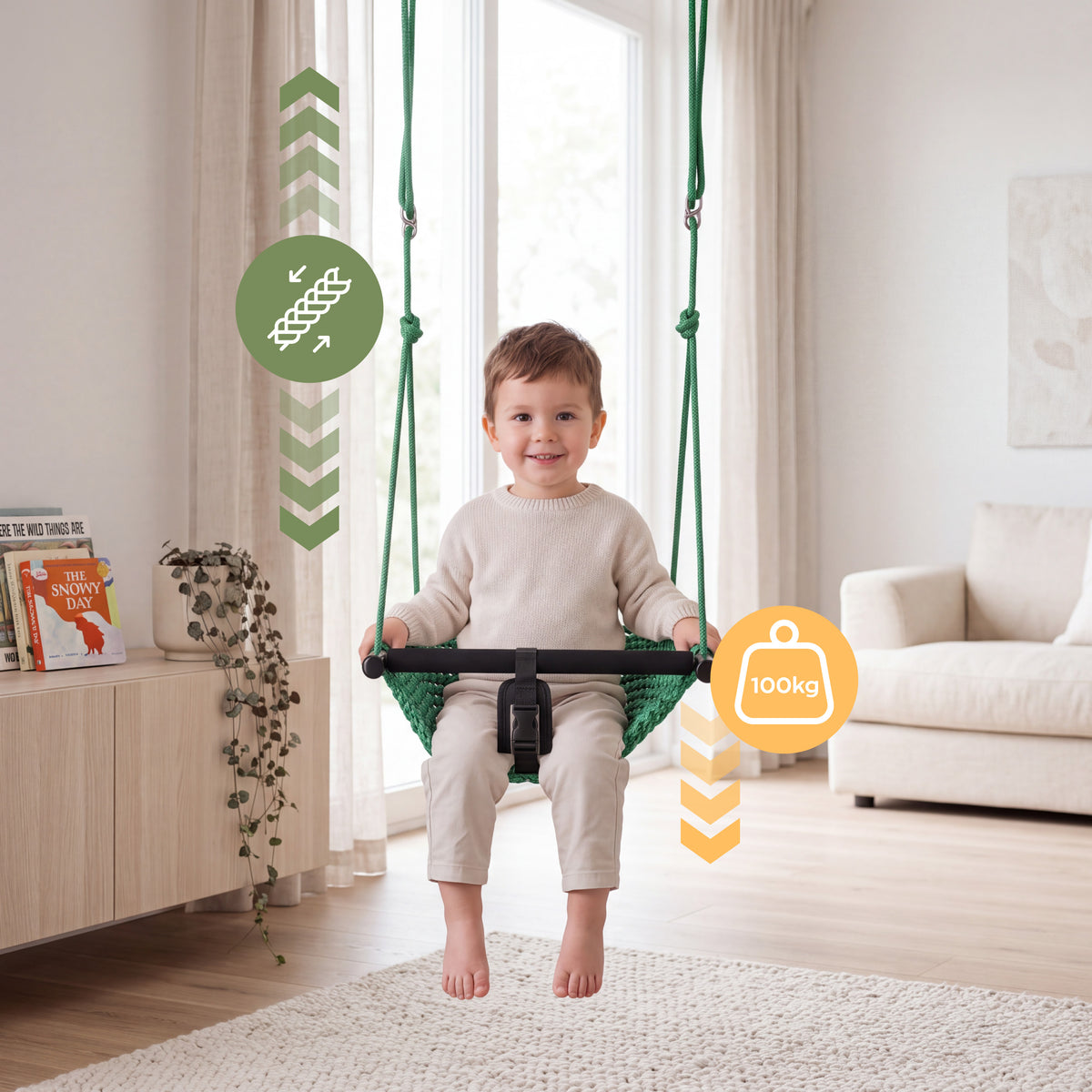 Altalena per bambini Tulano Hop 50 Green