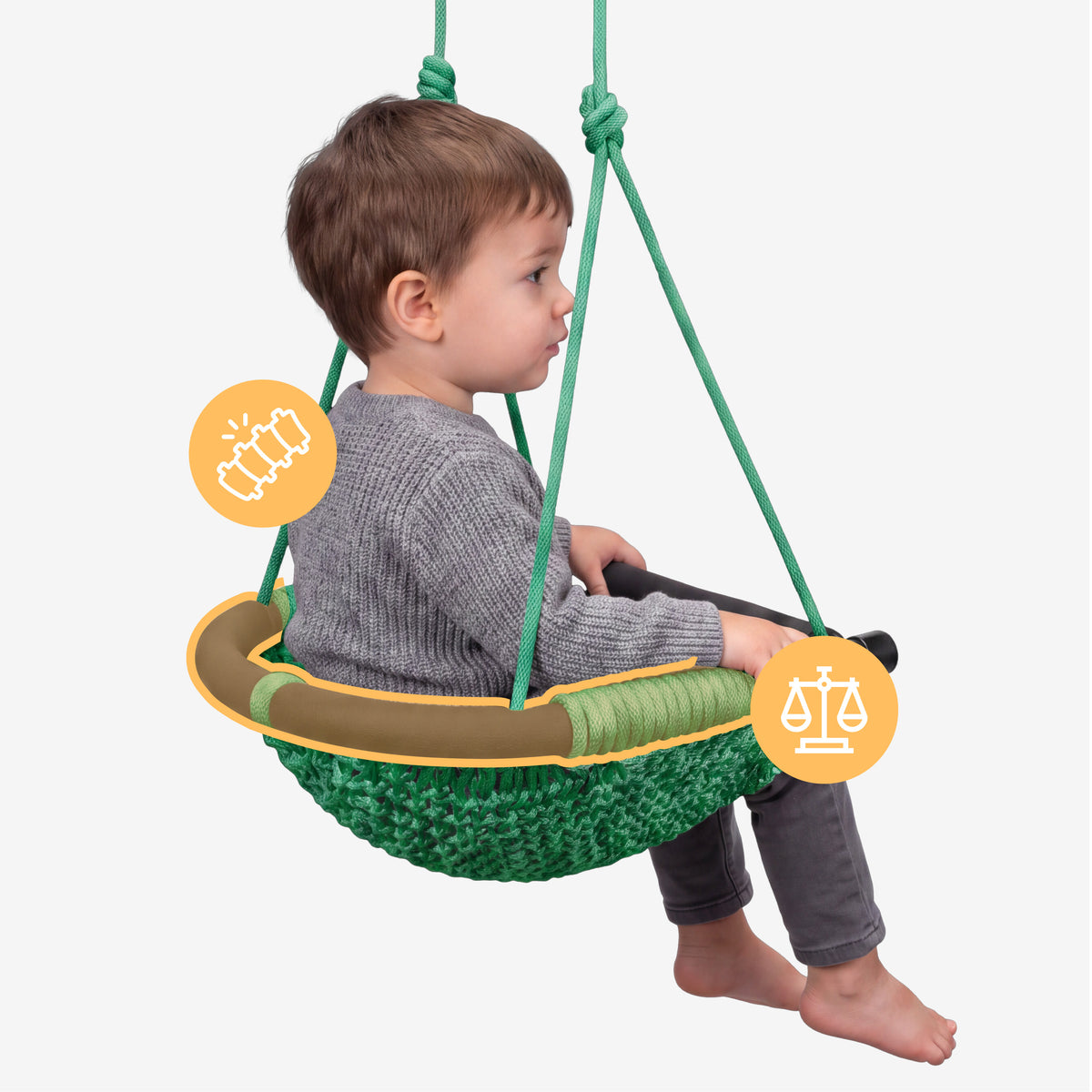 Altalena per bambini Tulano Hop 50 Green