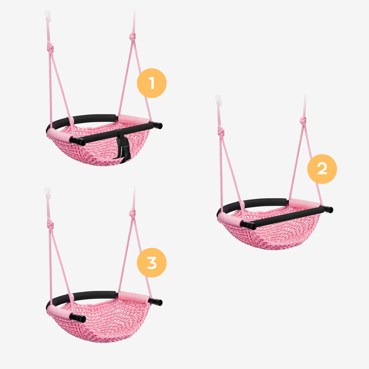 Altalena per bambini Tulano Hop 50 Pink