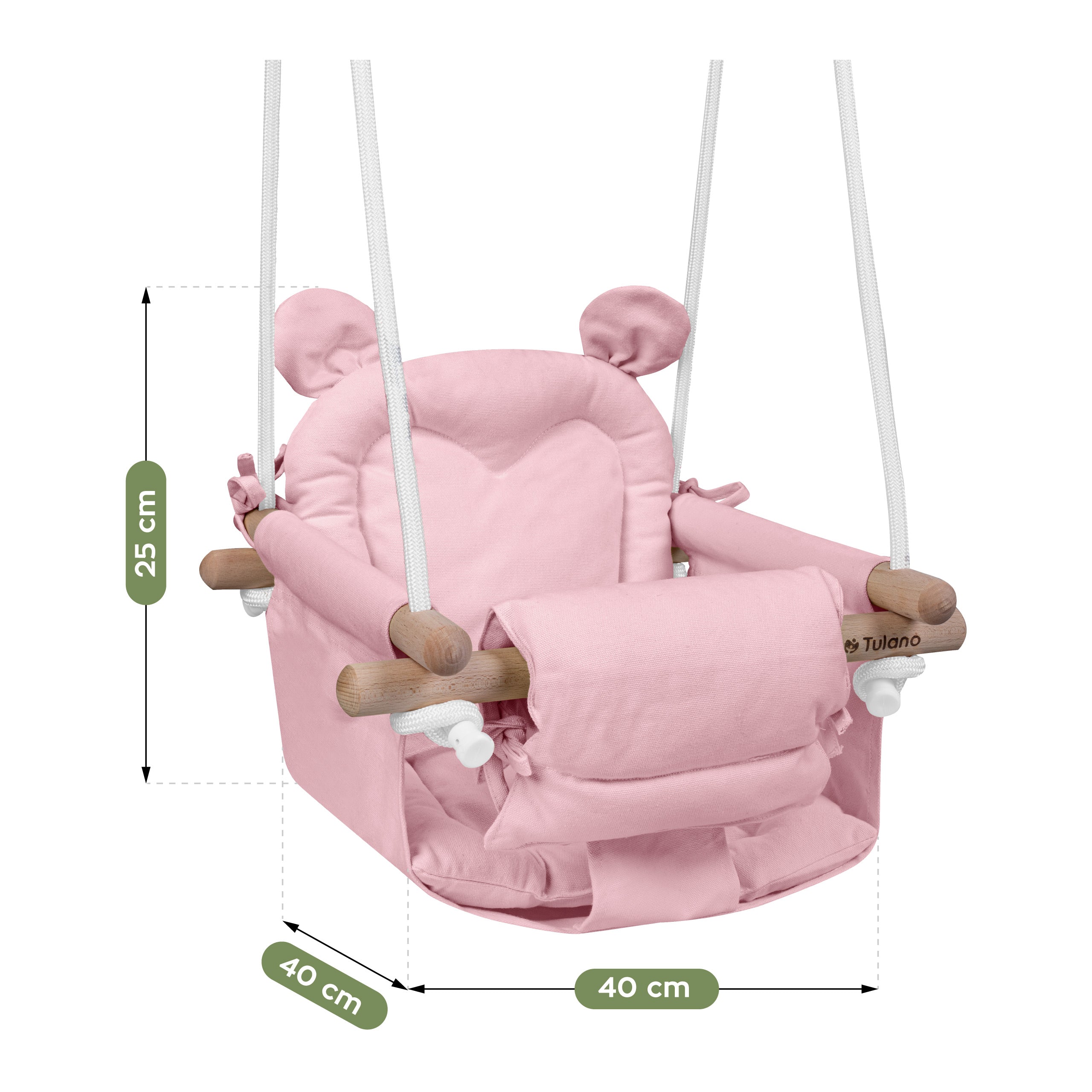 Altalena per bambini TULANO Hop 30 Pink