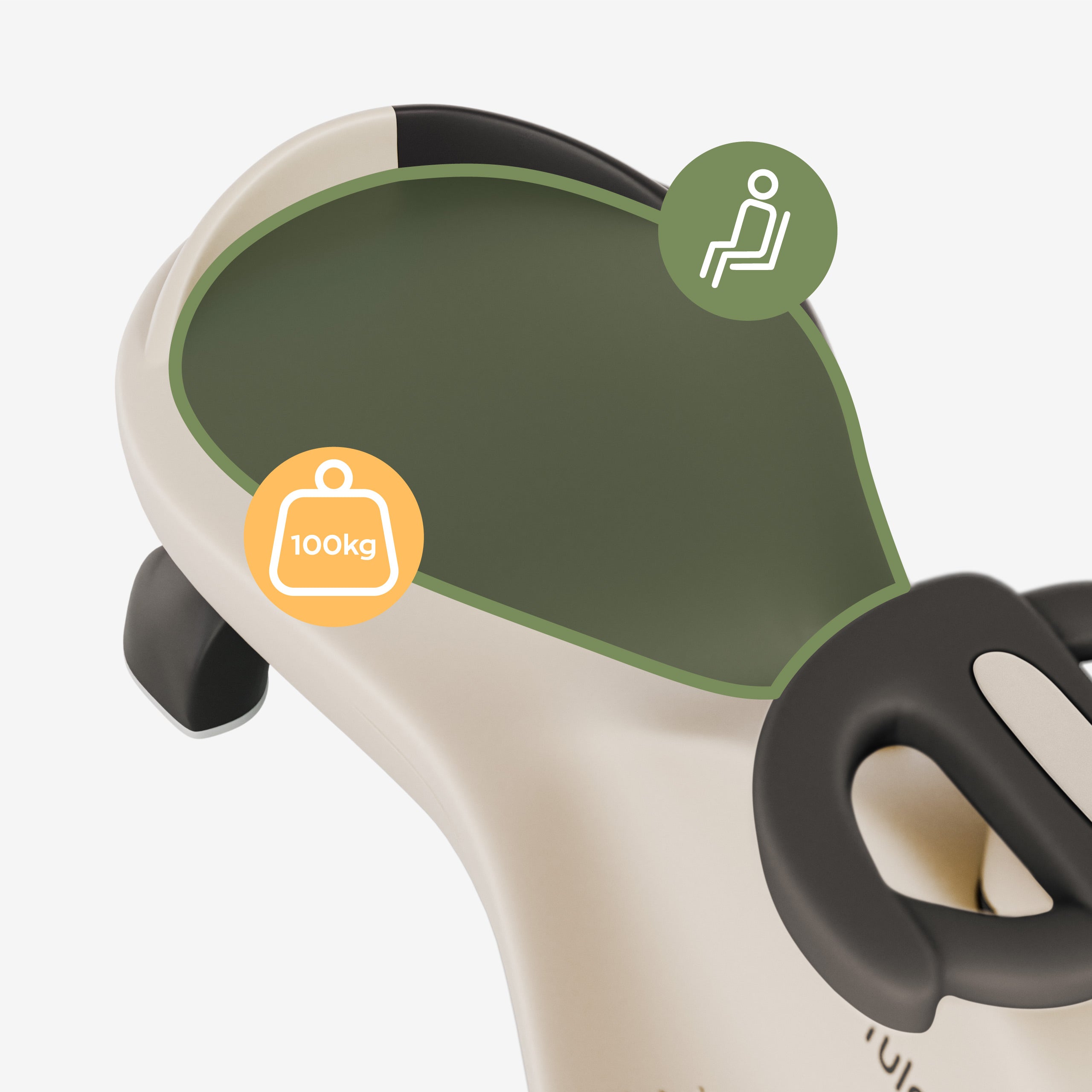 Carretto per bambini Focus 35 - sedile comodo ed ergonomico